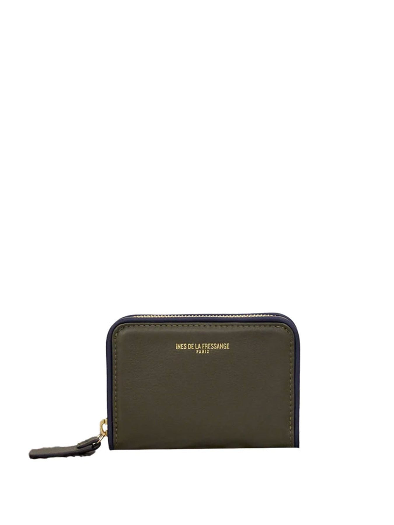Marcia khaki leather wallet