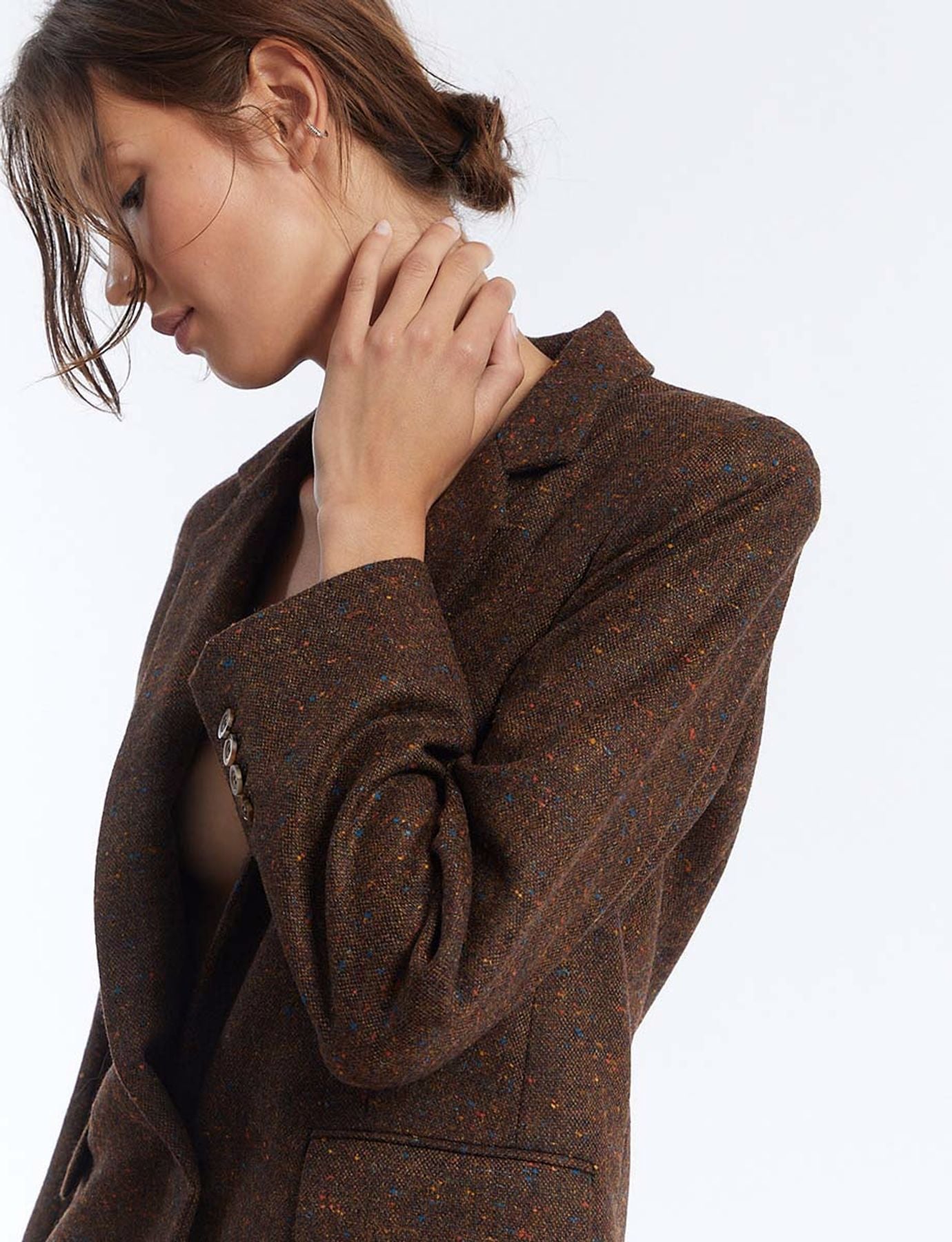 Jacket Bruna brown wool