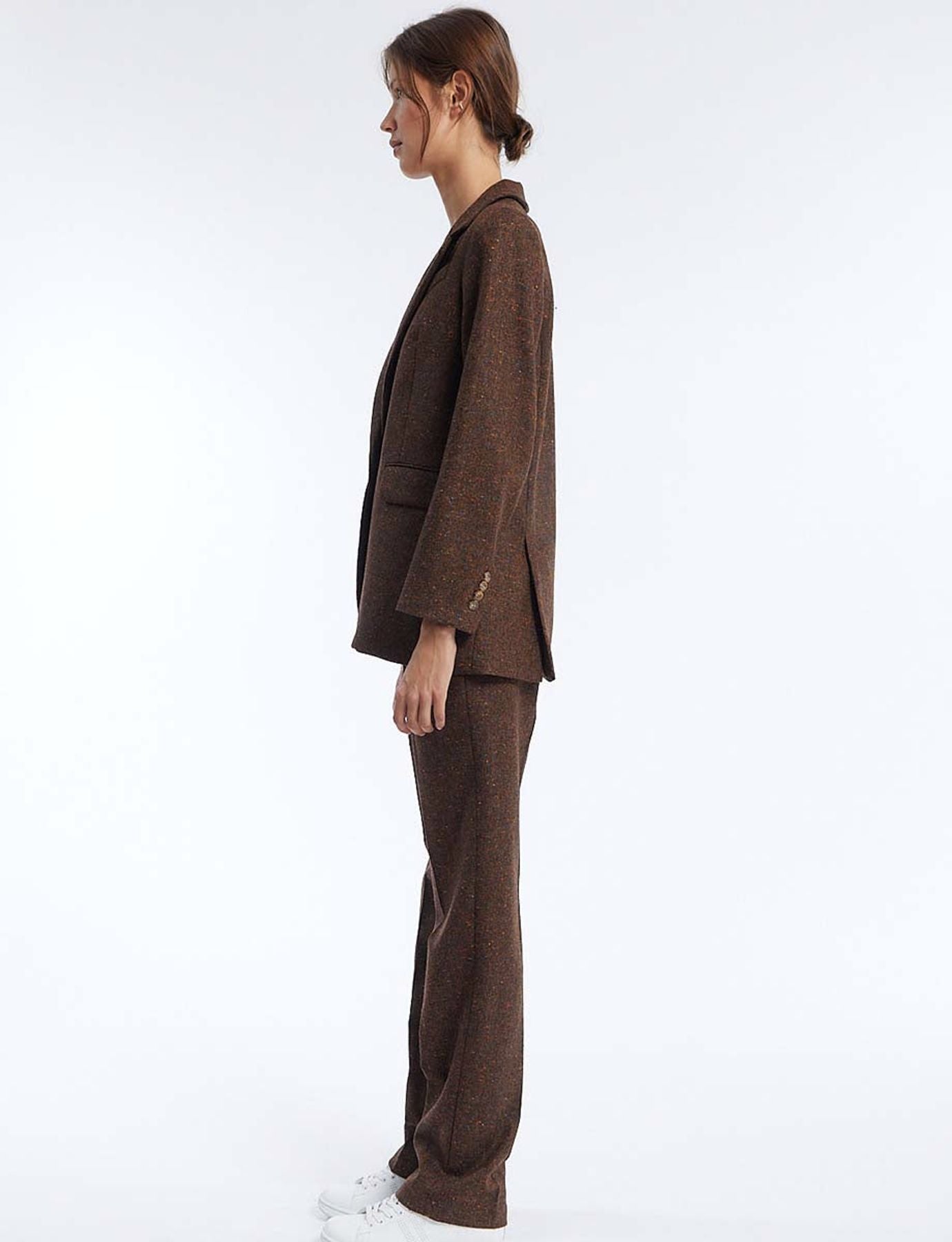Jacket Bruna brown wool