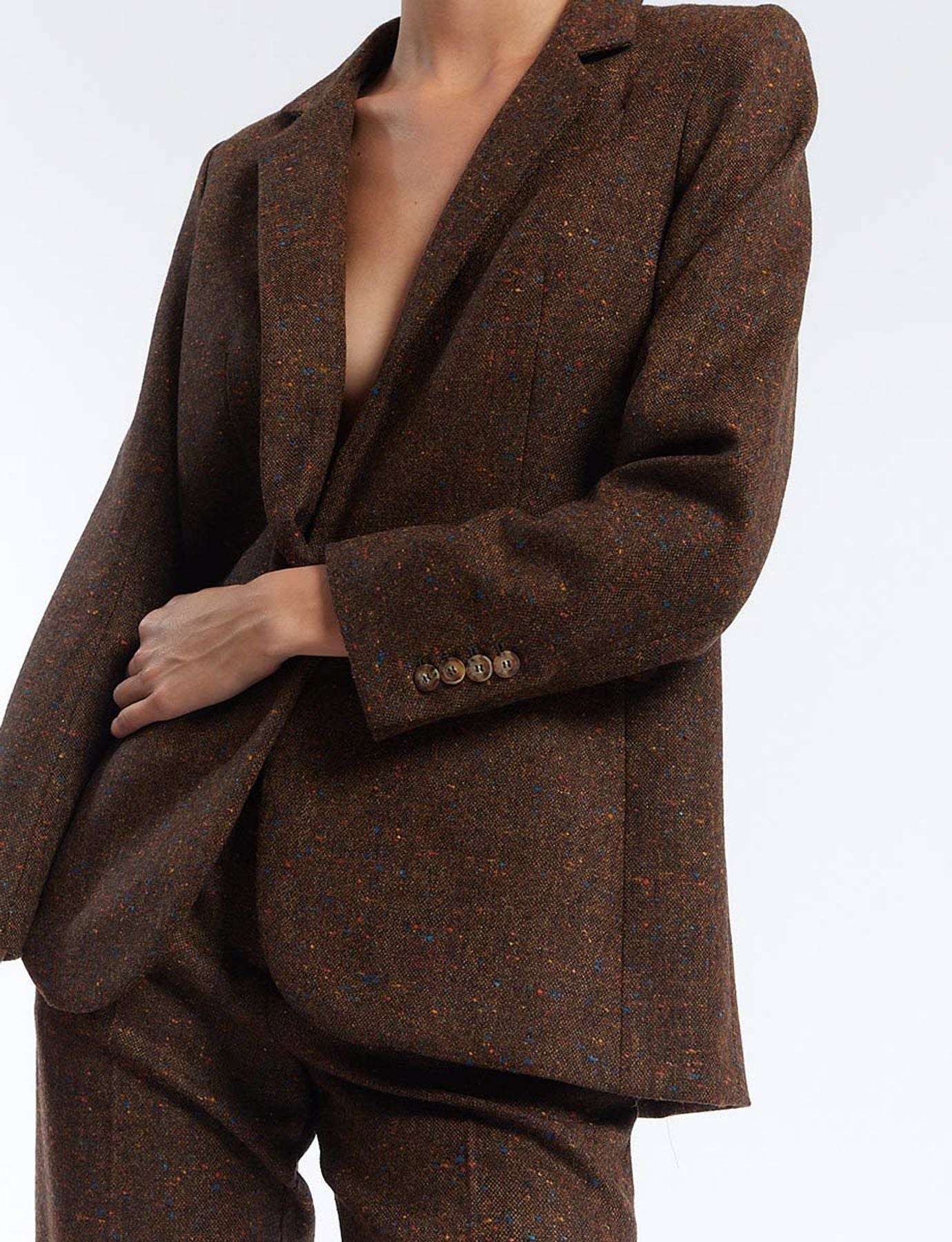 Jacket Bruna brown wool