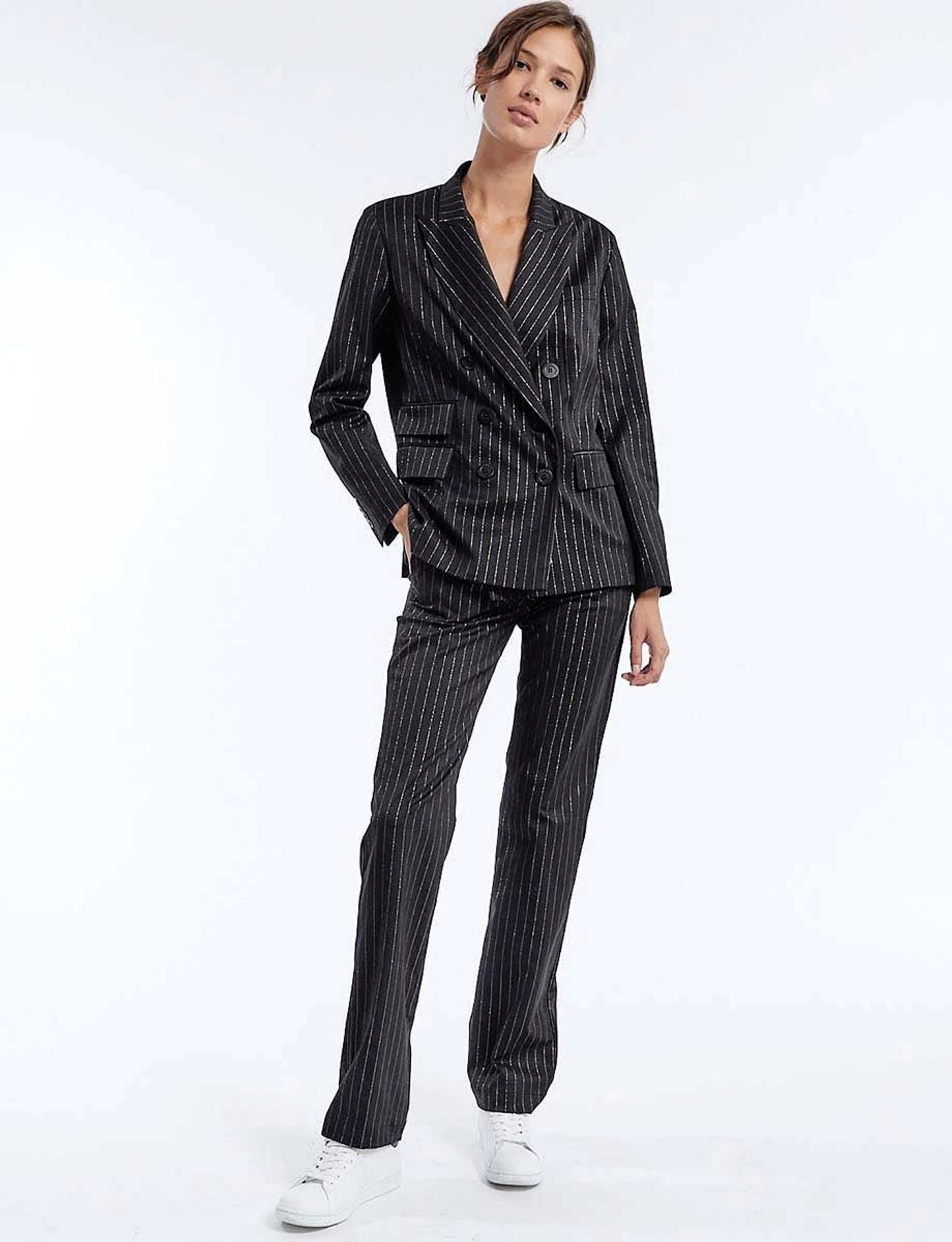 Mauritius-Jacke in Schwarz und Gold