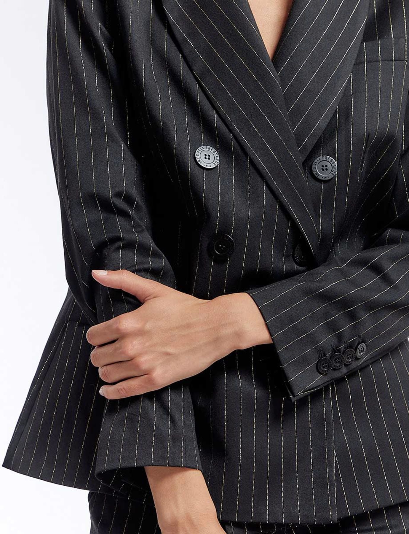 Mauritius-Jacke in Schwarz und Gold