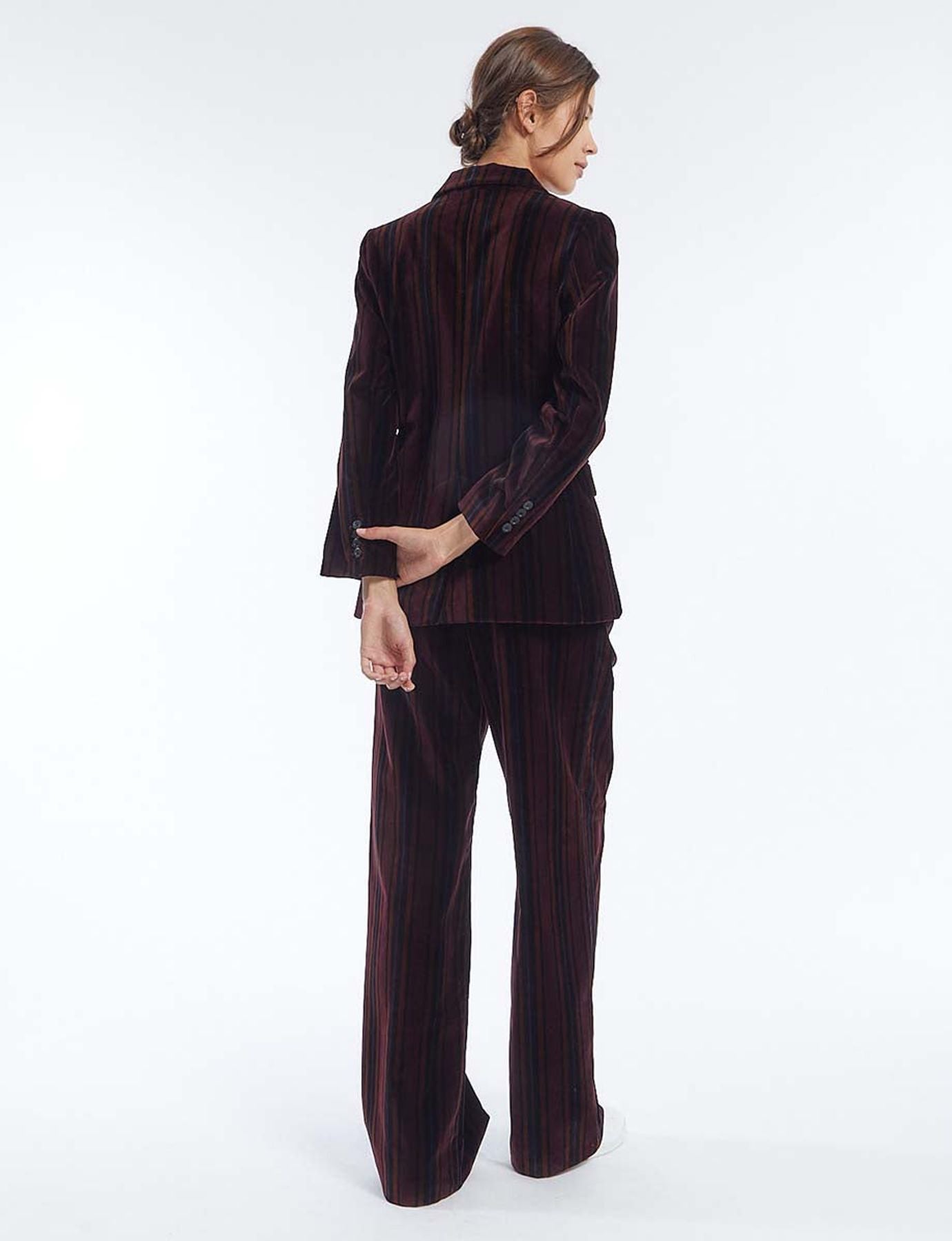 Jacke Gaelle Samt bordeaux