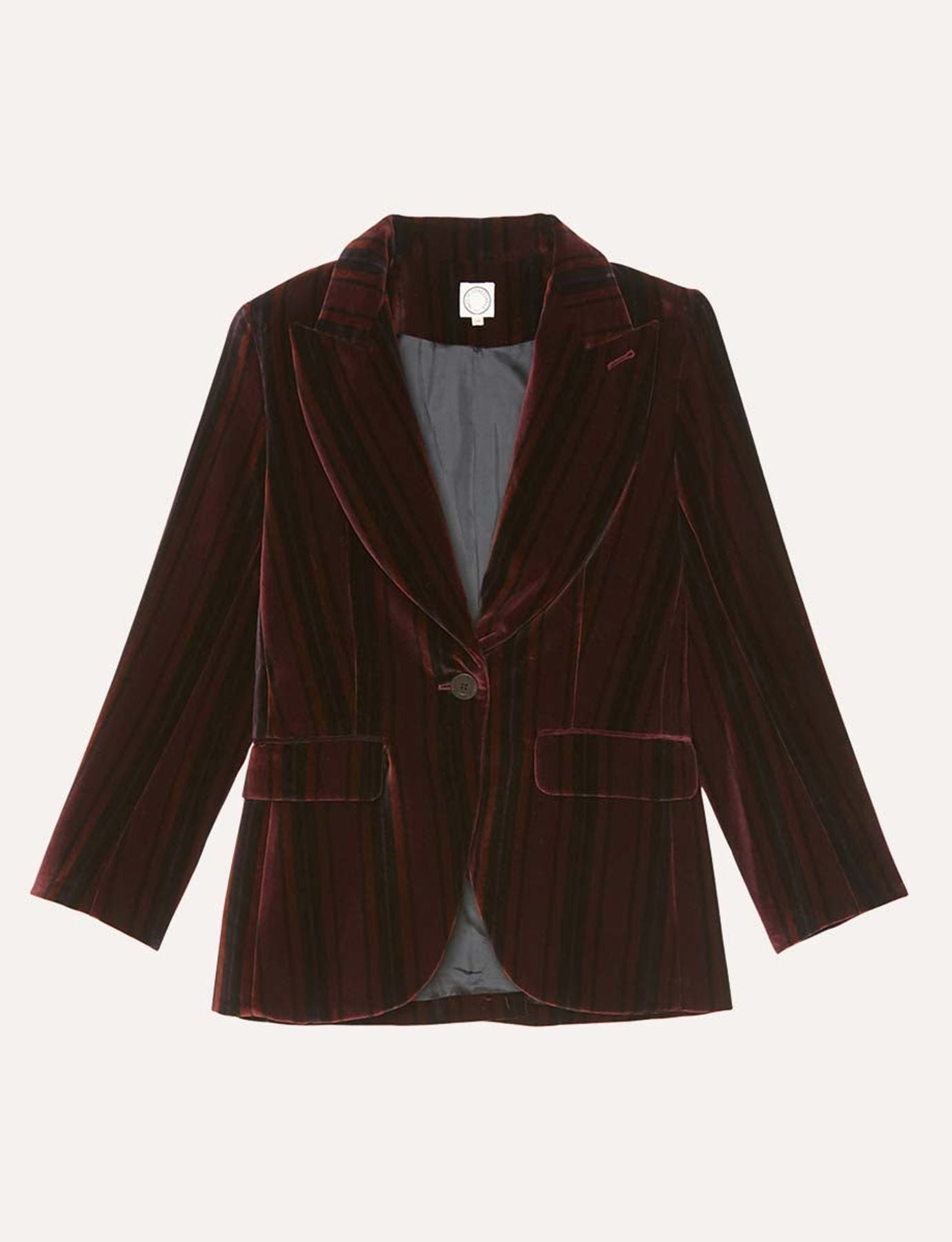 Jacke Gaelle Samt bordeaux