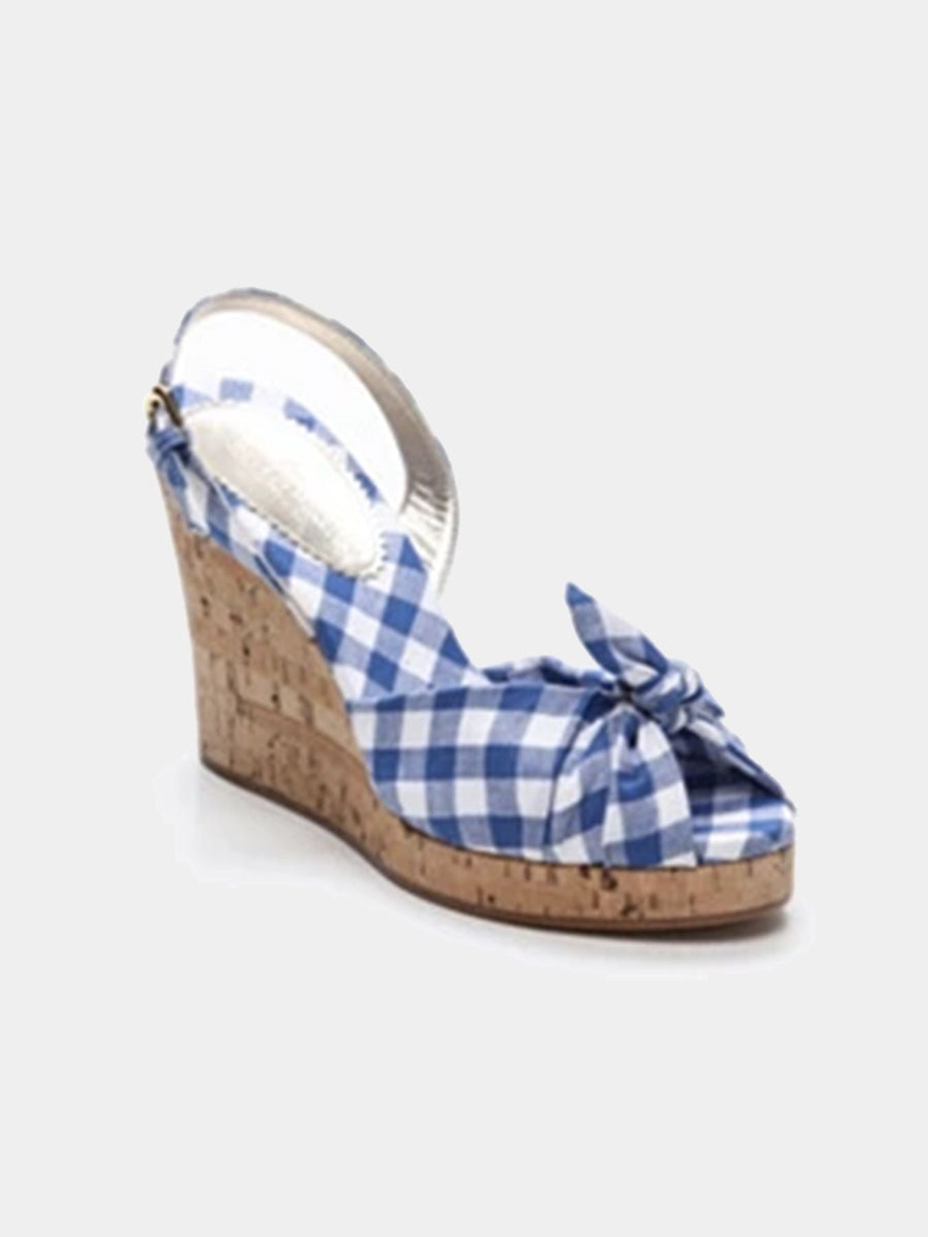 Sandalias Yvette guinga azul