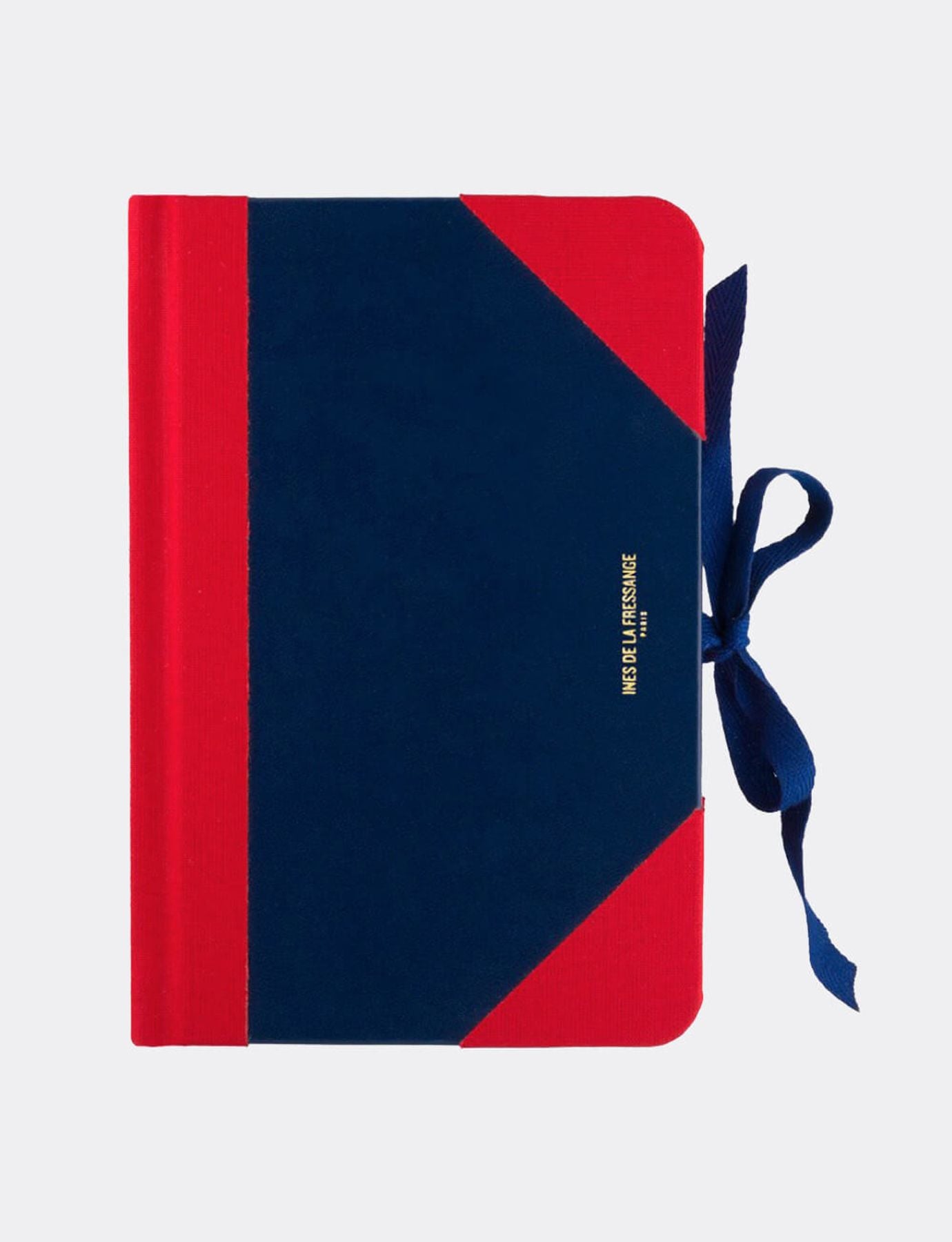 Cuaderno mediano Ines azul marino y rojo