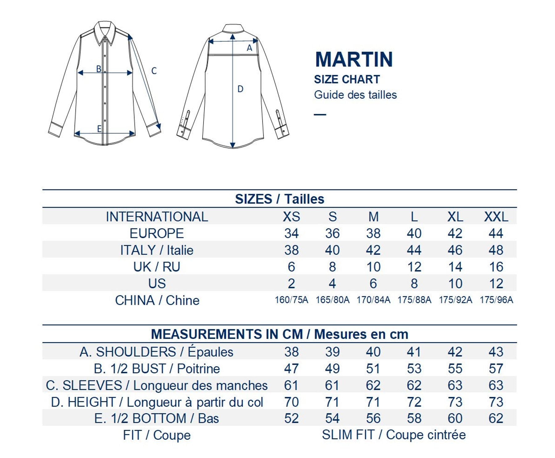 Martin light blue cotton shirt