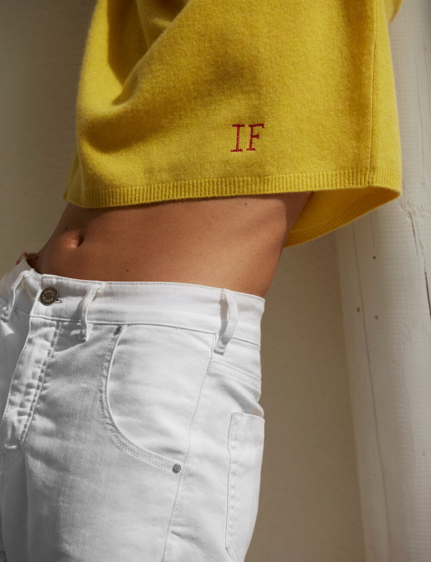 Luna white jeans x Notify