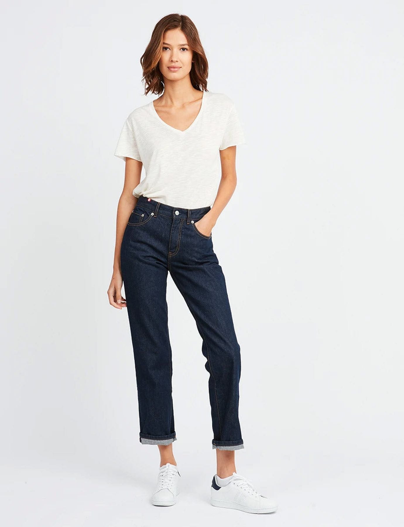 Ines x Notify straight-cut Aloha jeans