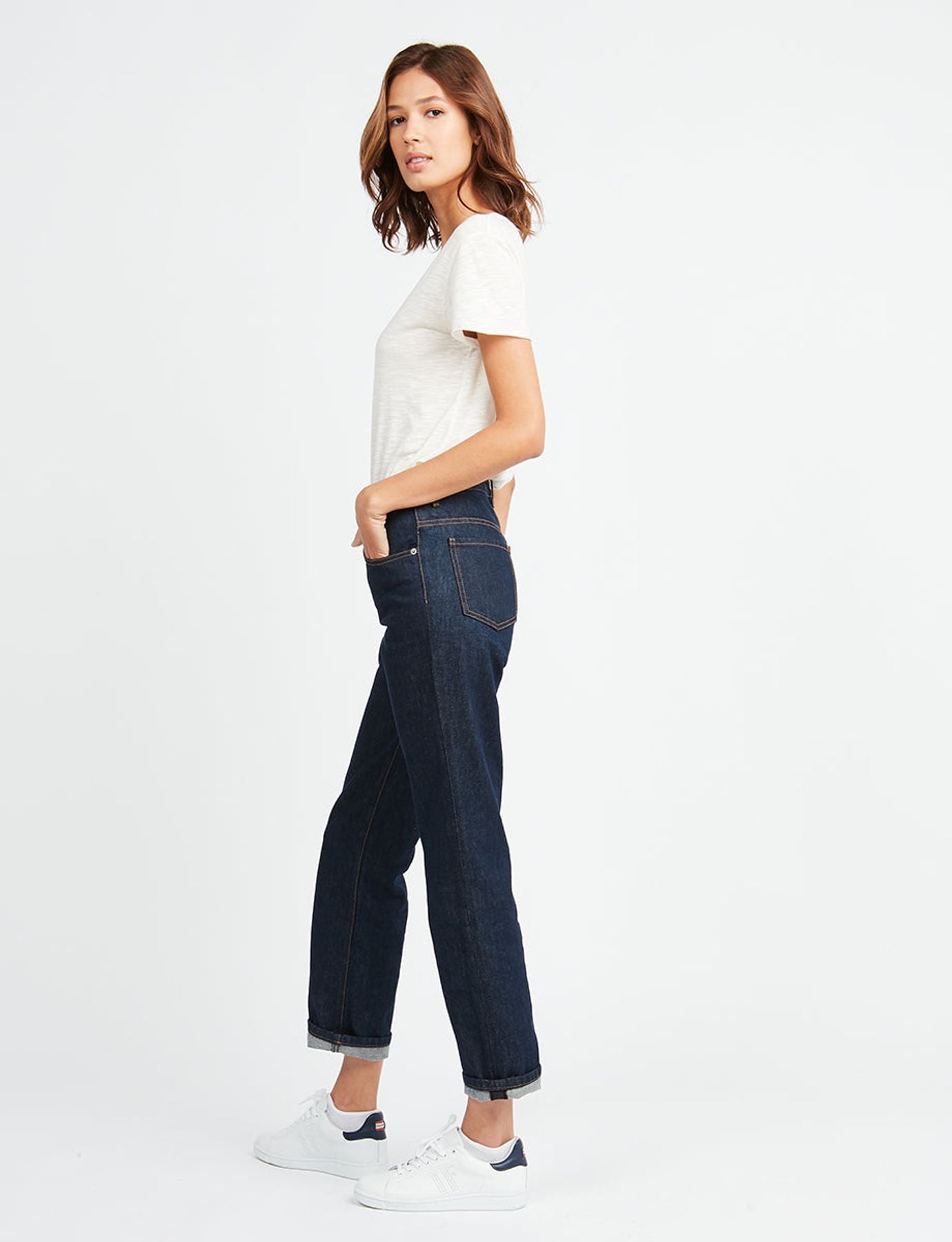 Ines x Notify straight-cut Aloha jeans