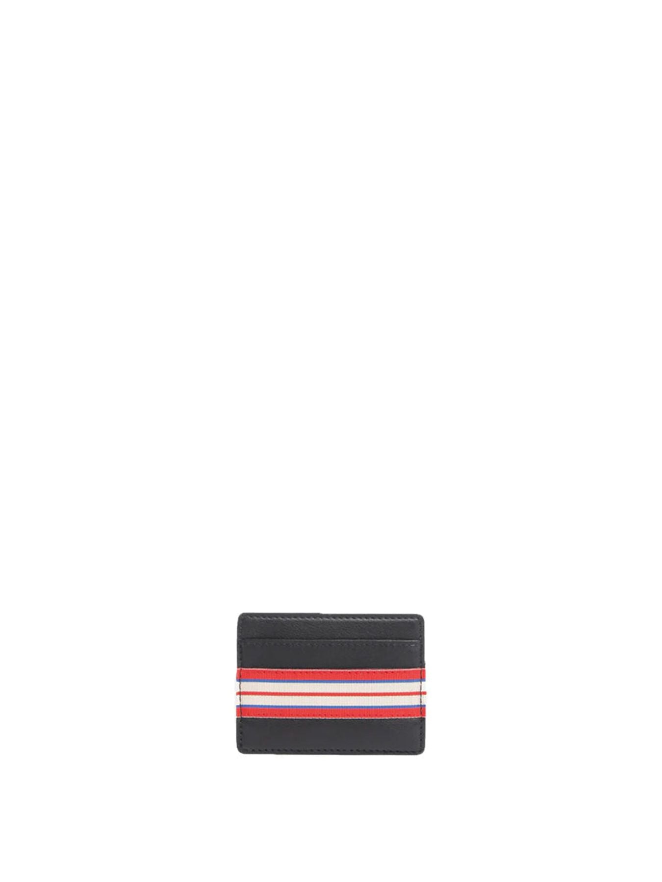 Black leather Le Parisien single card holder