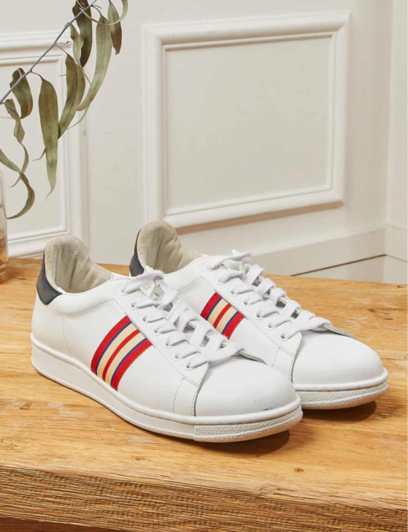 Charly tricolour braid trainers