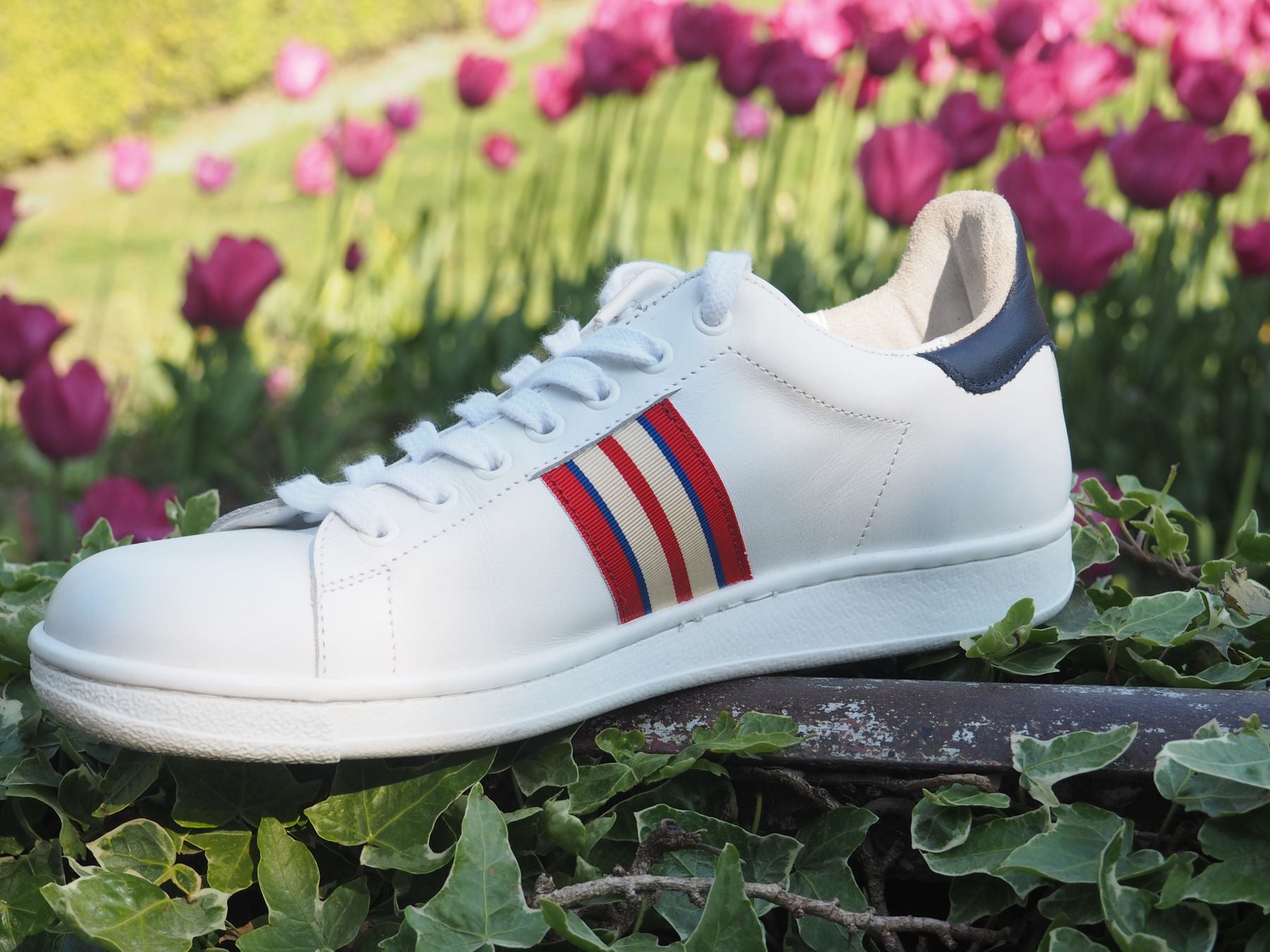 Charly tricolour braid trainers