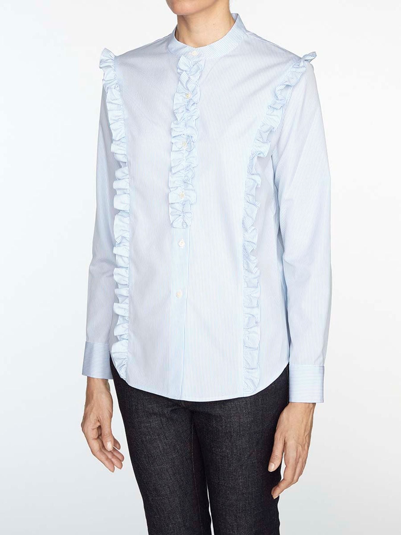Camisa de algodón azul Prairy