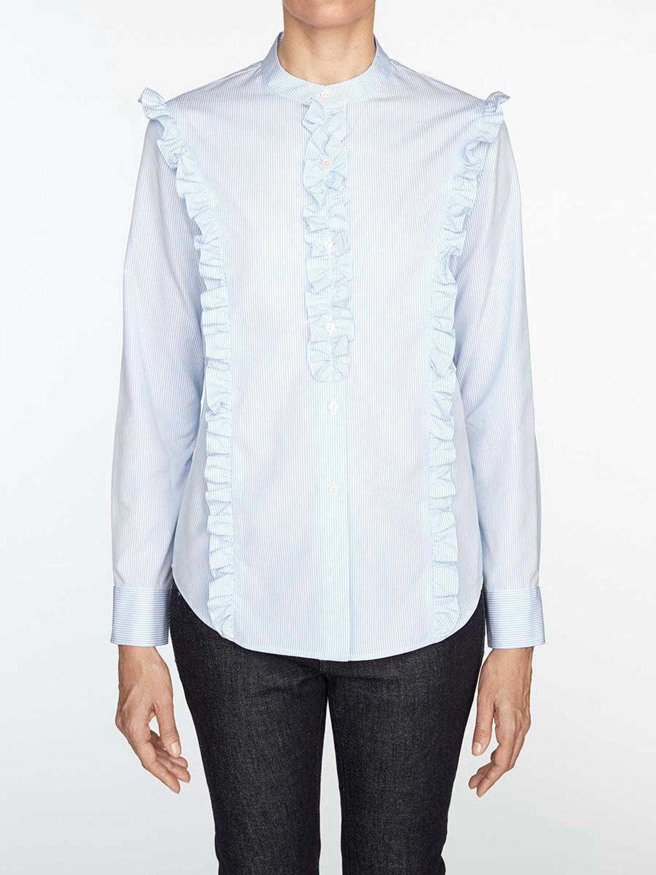 Camisa de algodón azul Prairy