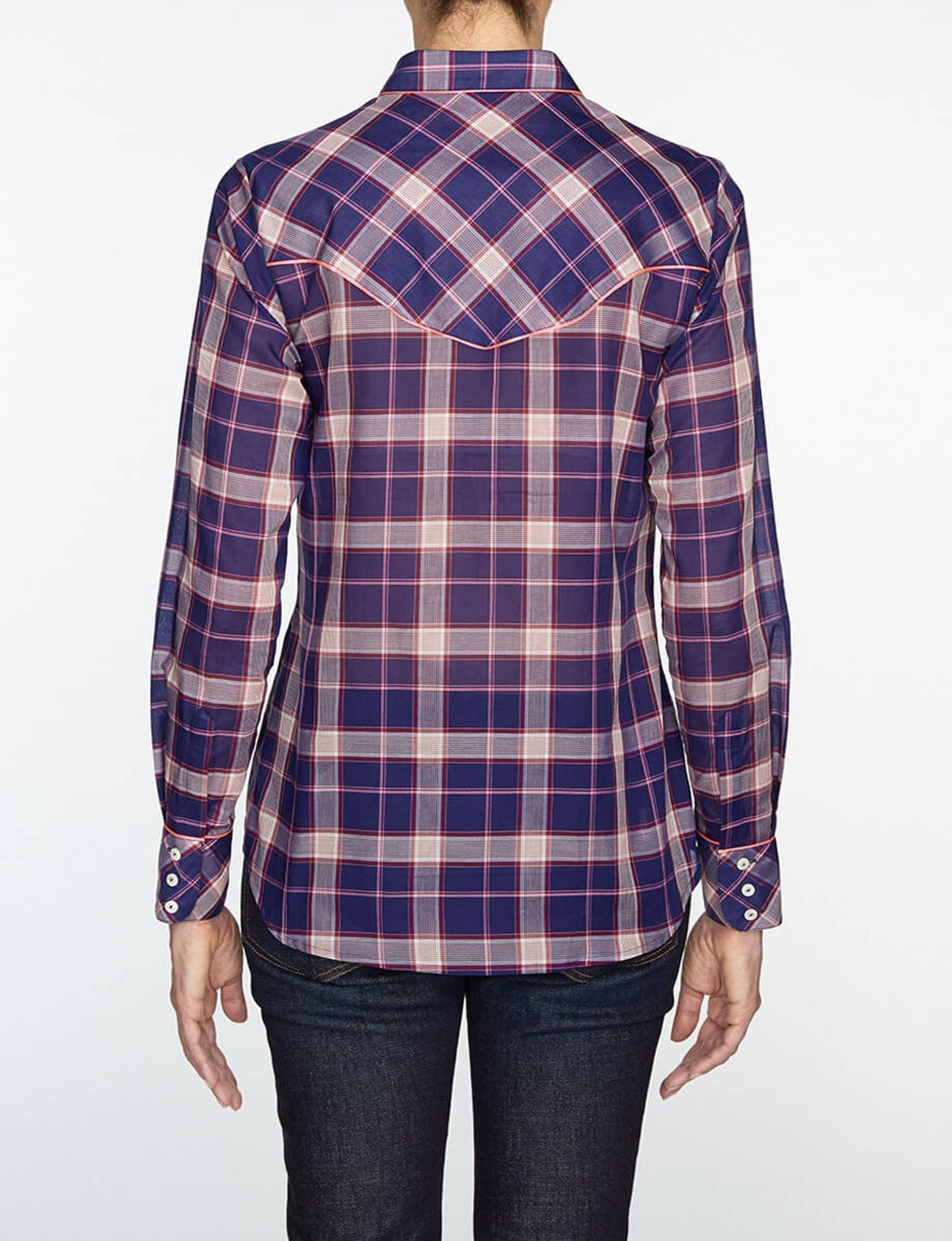 Camisa de algodón púrpura Brenda