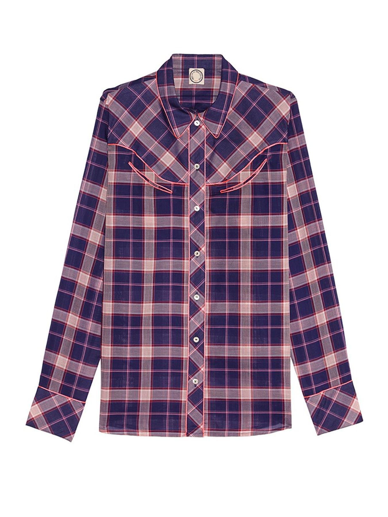 Camisa de algodón púrpura Brenda