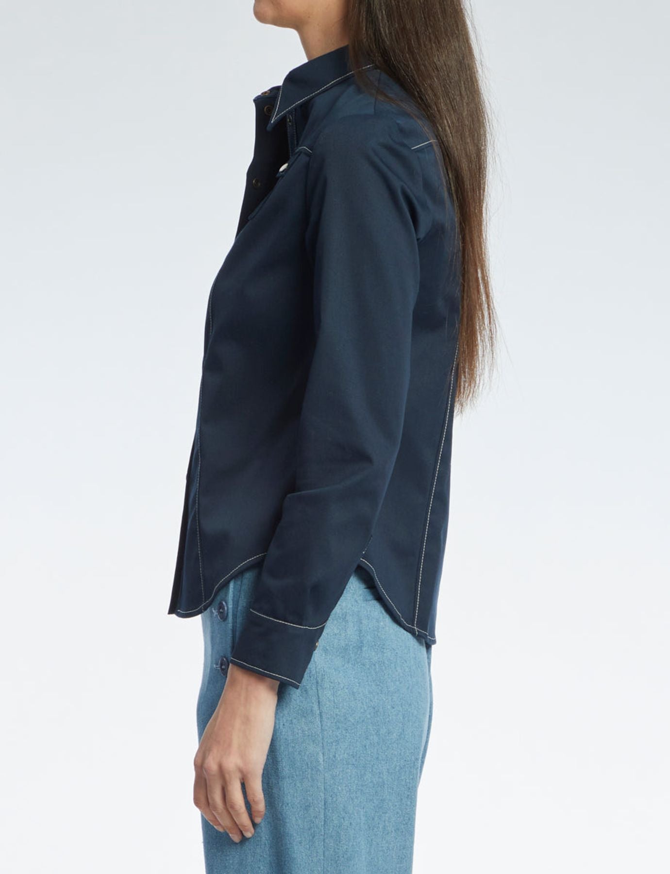 Myrna navy blue shirt