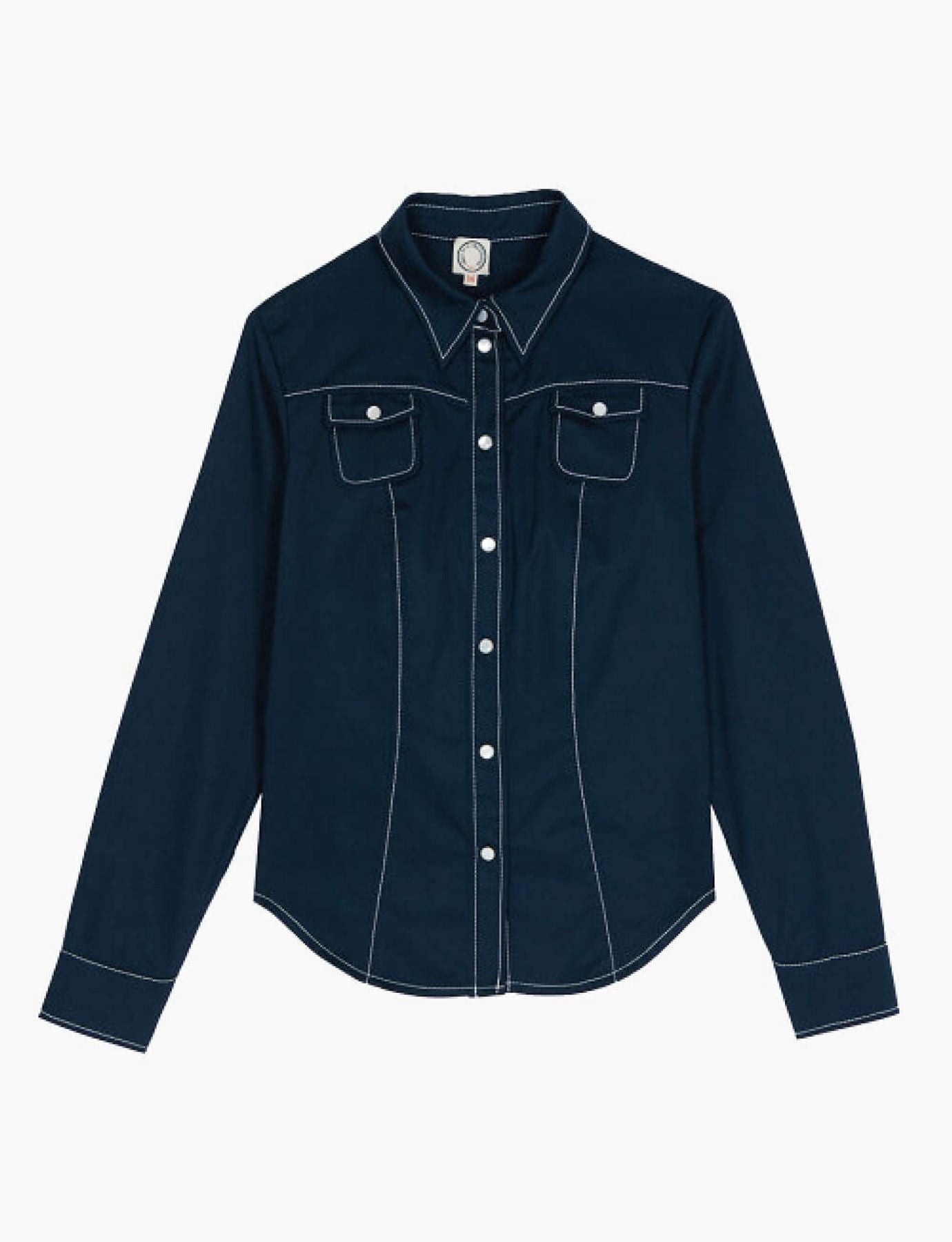Myrna navy blue shirt