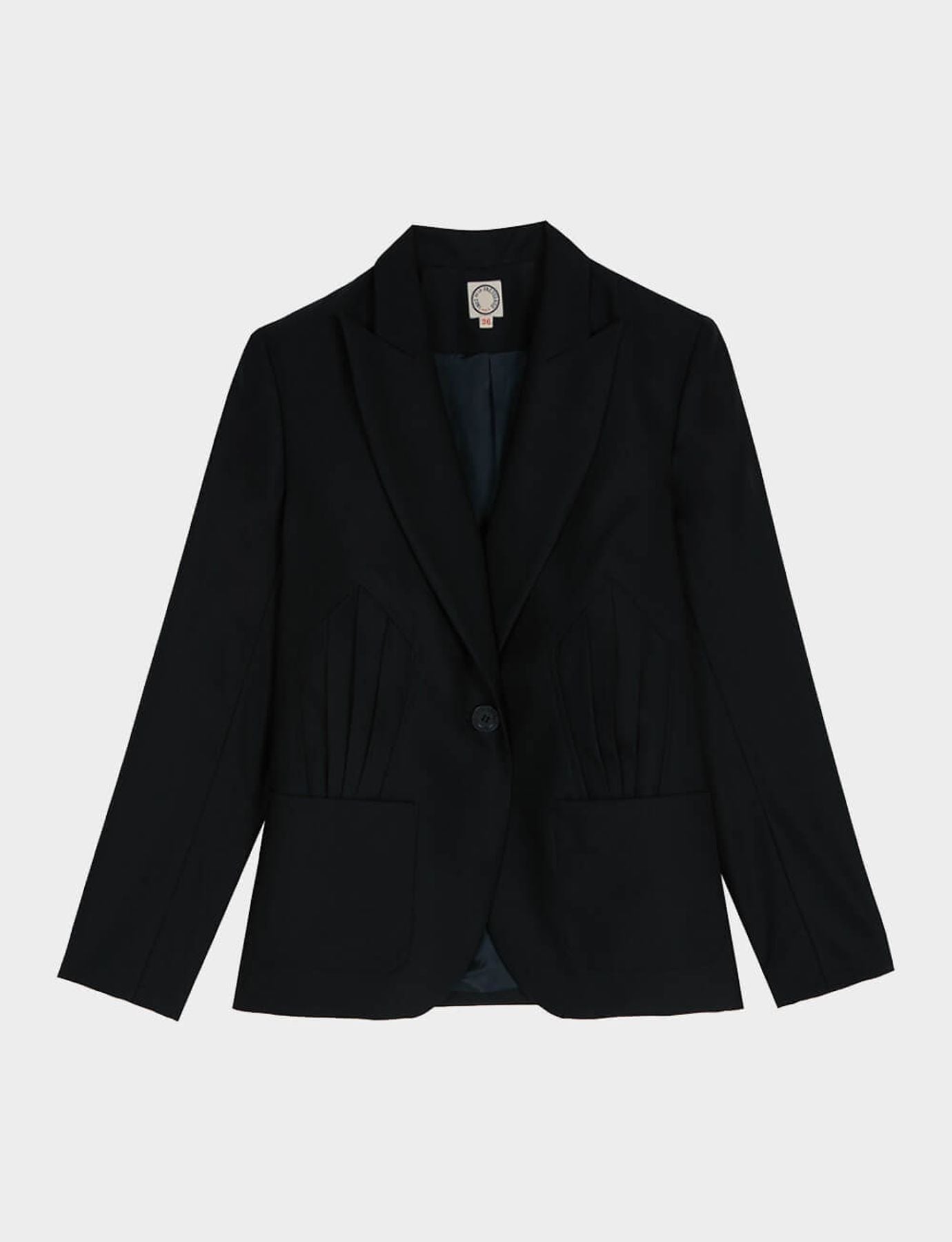 Chaqueta azul marino Garance