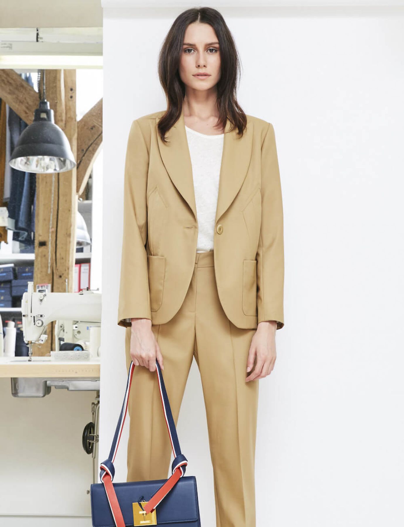 Chaqueta camel Garance