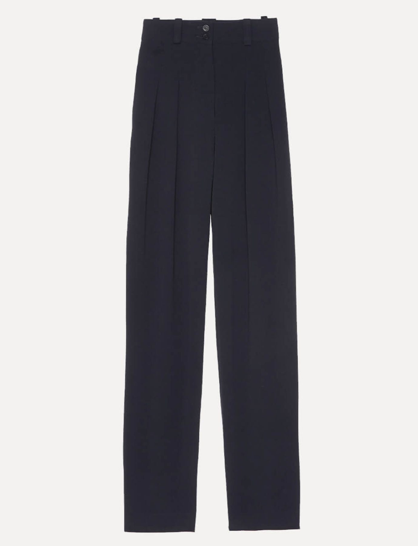 Pantalón Atalia azul marino algodón acetato