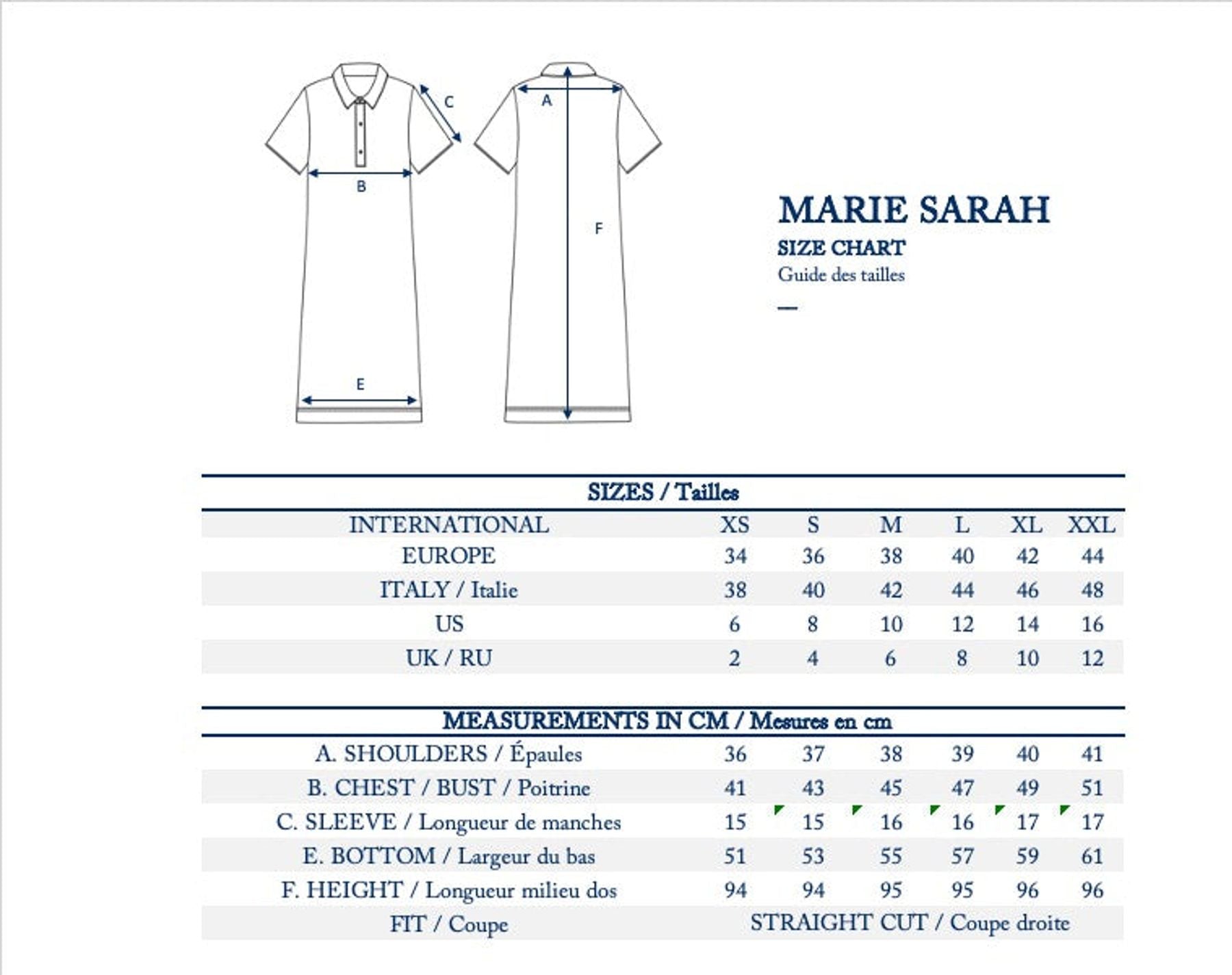 Vestido polo a rayas Marie Sarah
