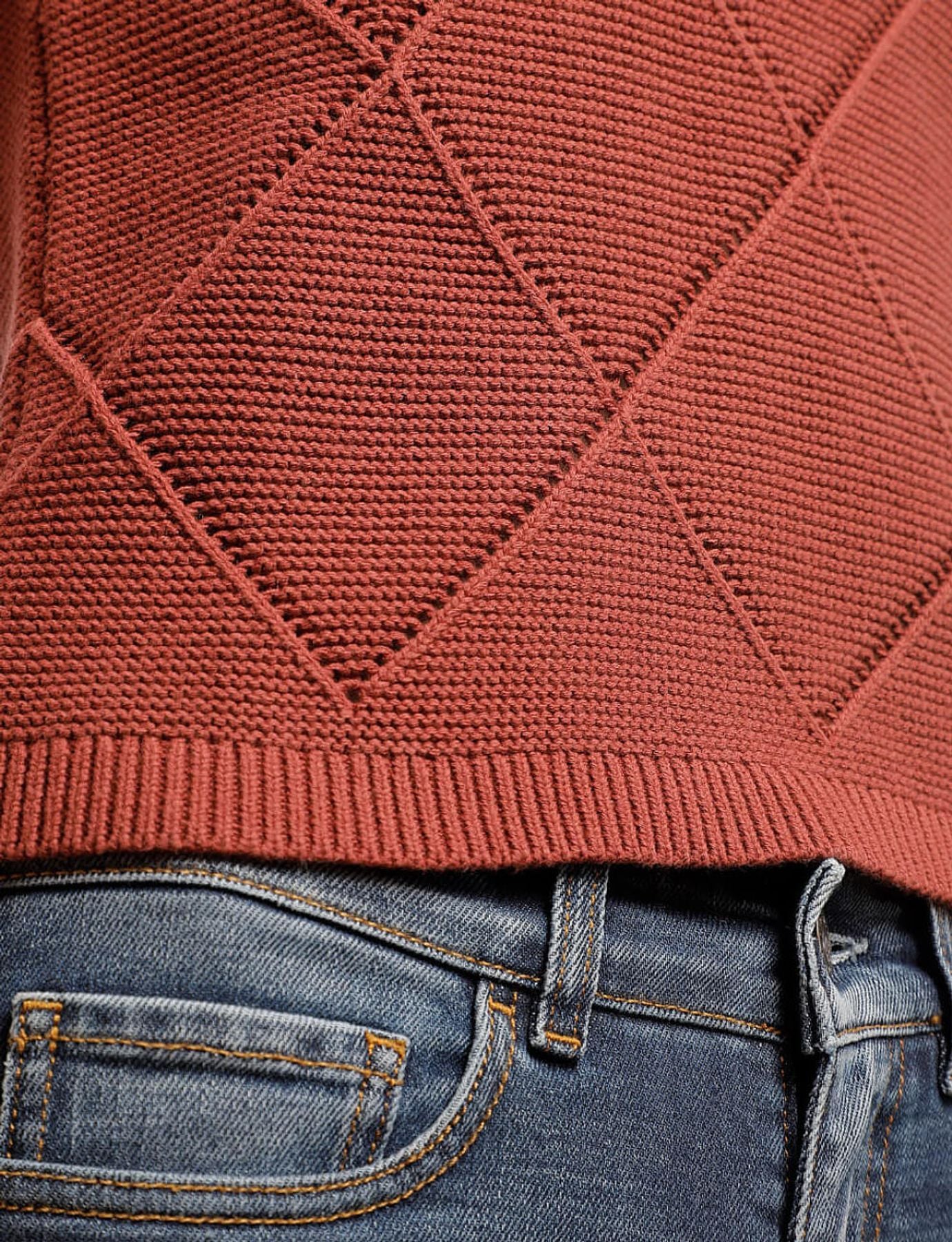 Camiseta de punto ocre Gaetano