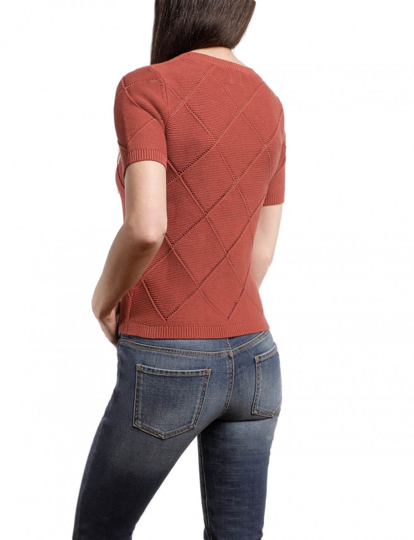 Camiseta de punto ocre Gaetano
