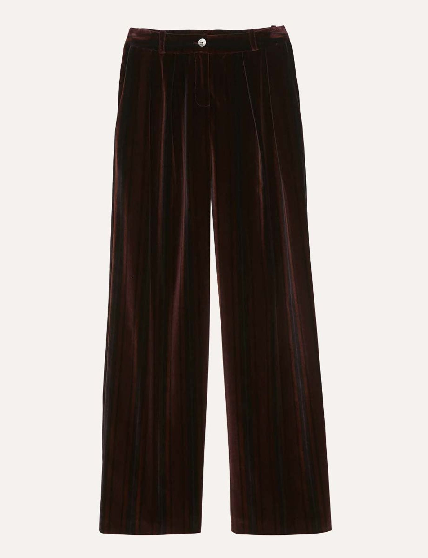 Pantalón Luciano de terciopelo burdeos