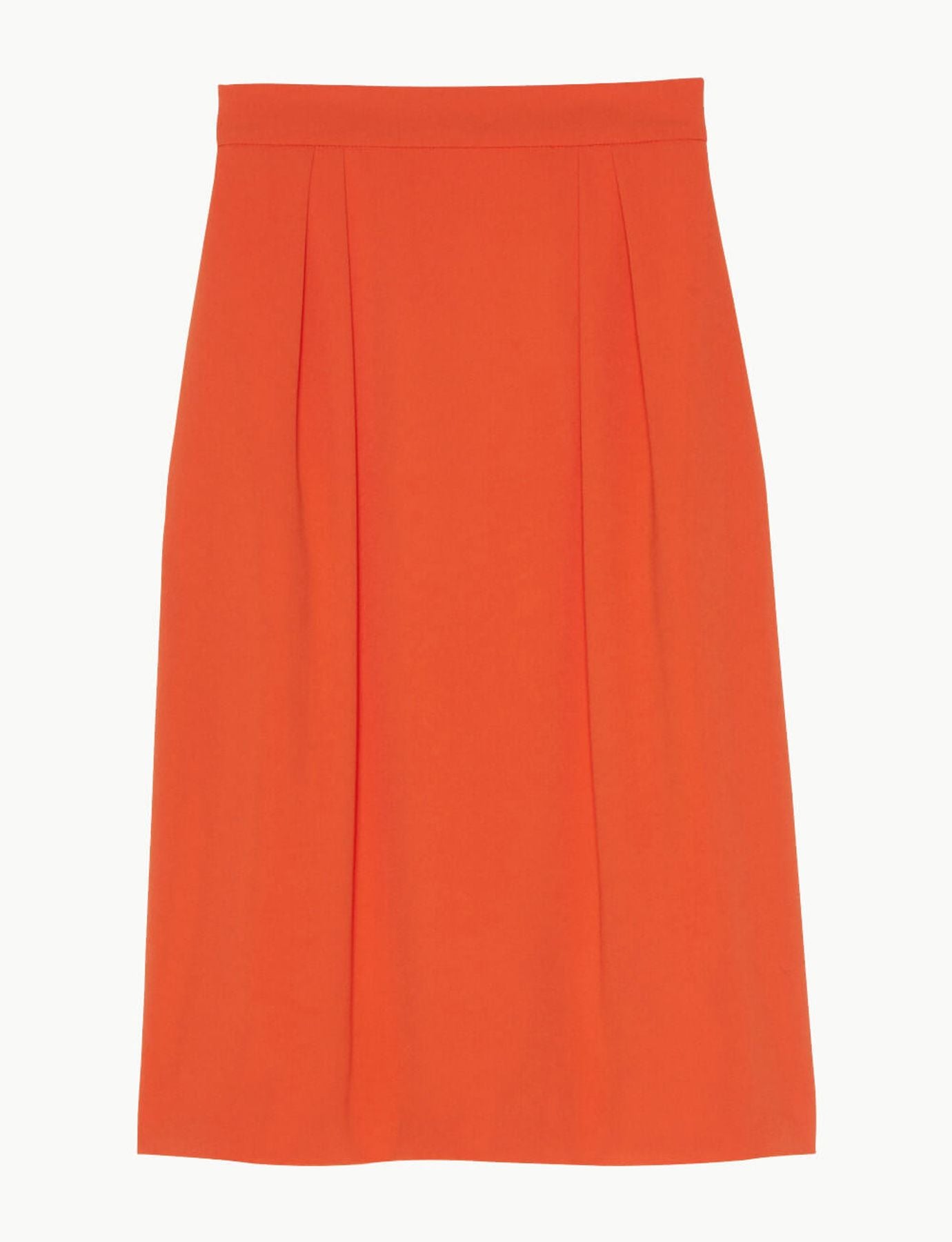 Celeste falda naranja