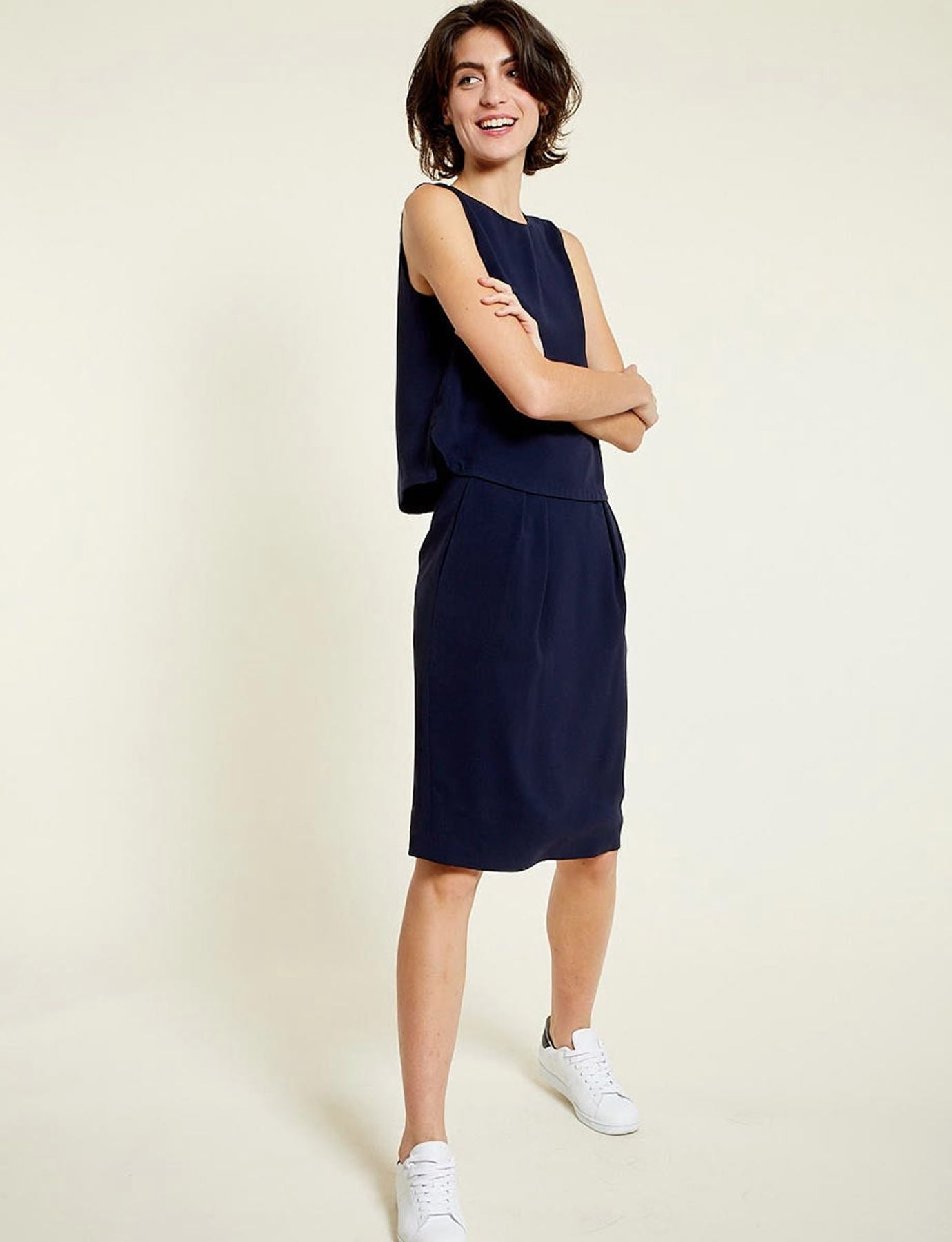 Falda azul Celeste