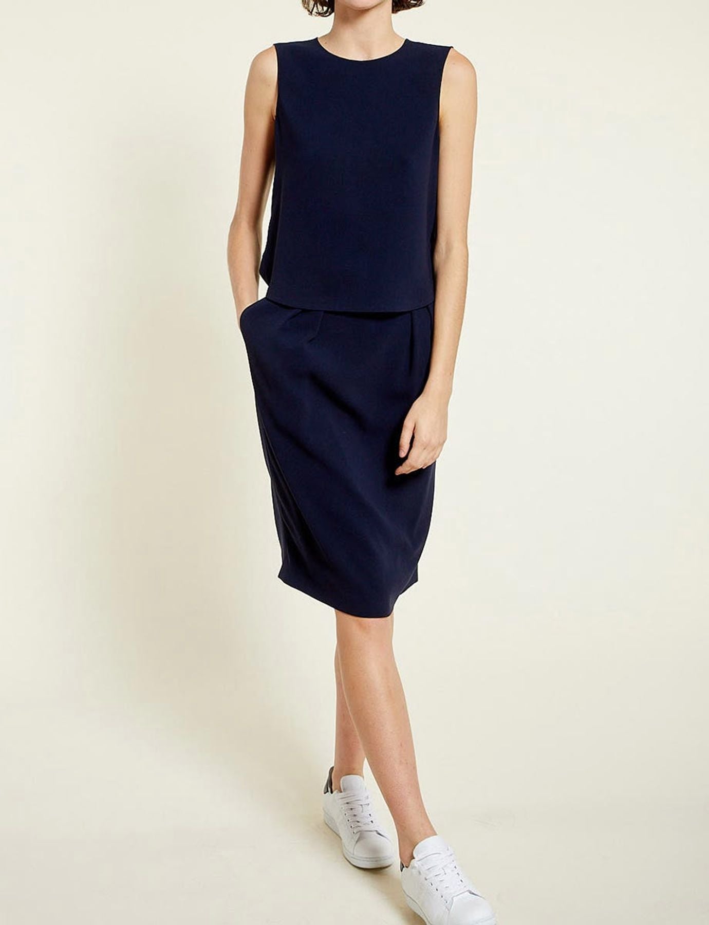 Falda azul Celeste