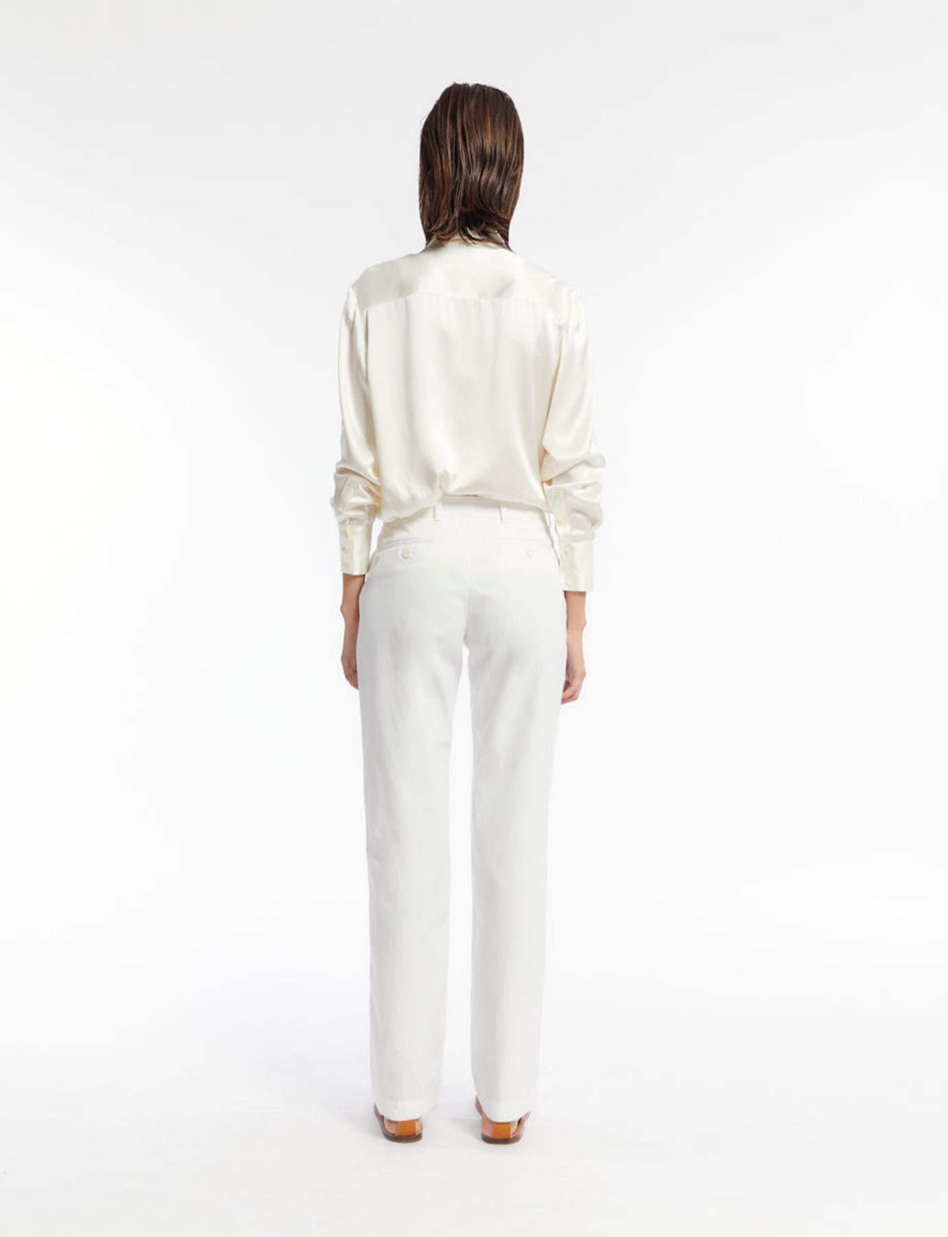 Pantalón de algodón blanco Francisco