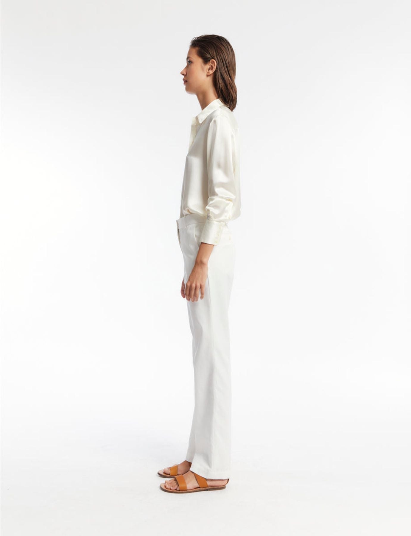 Pantalón de algodón blanco Francisco
