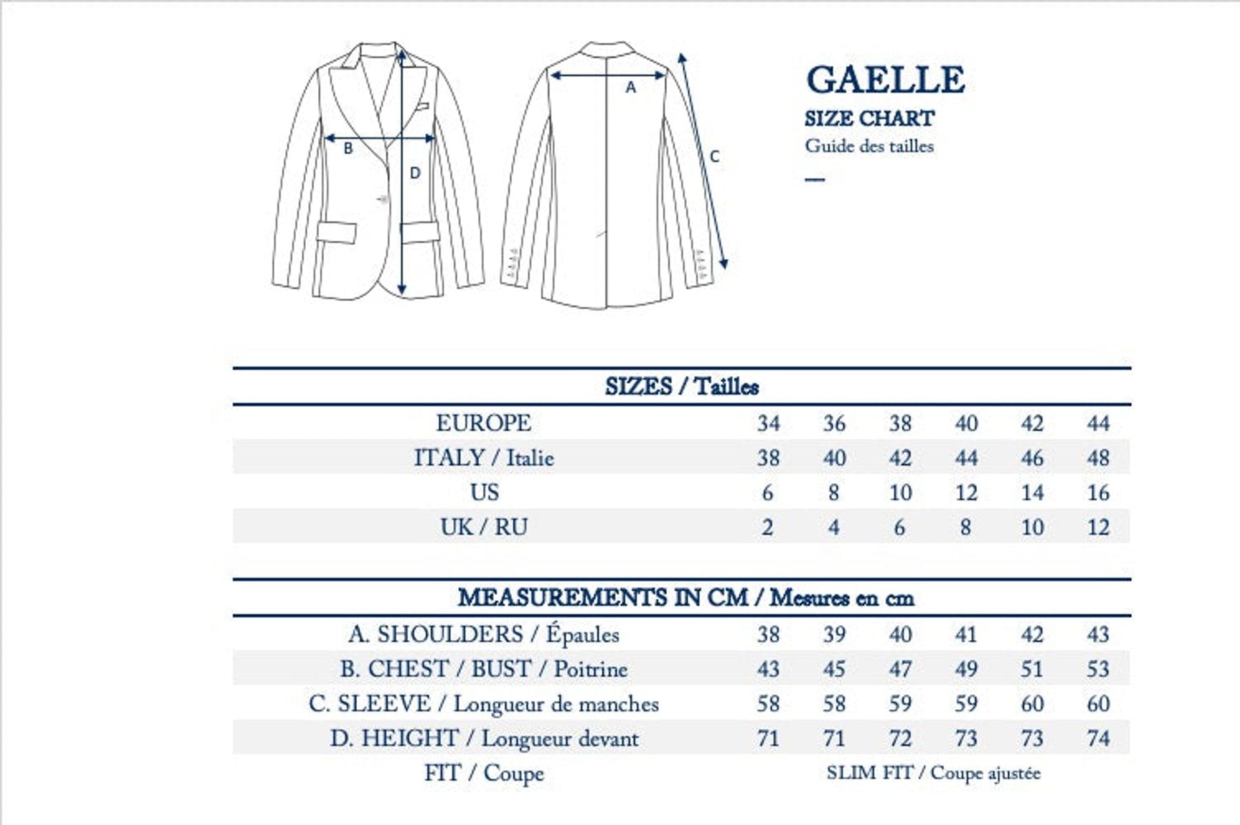 Chaqueta negra bordada Gaelle