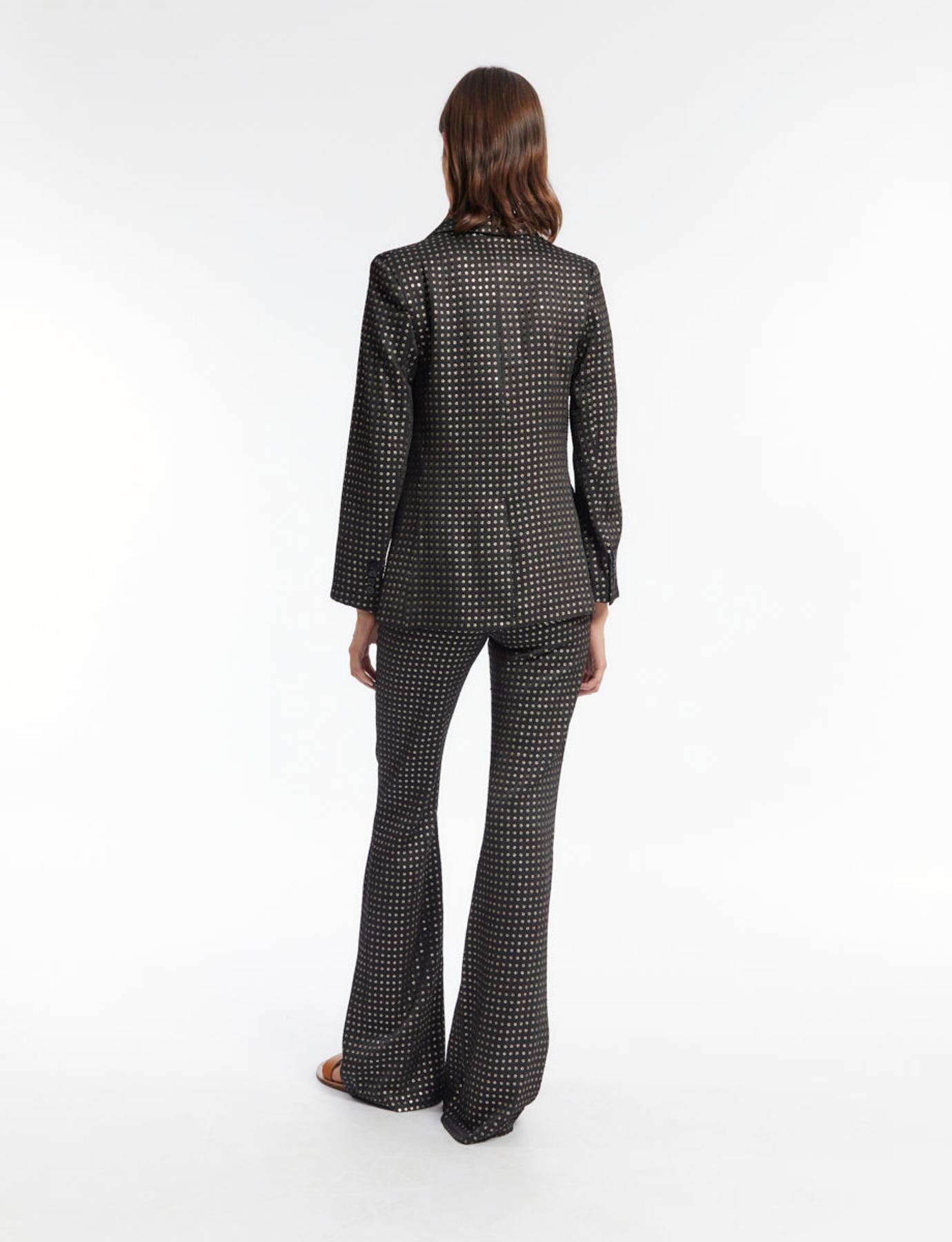 Chaqueta negra bordada Gaelle