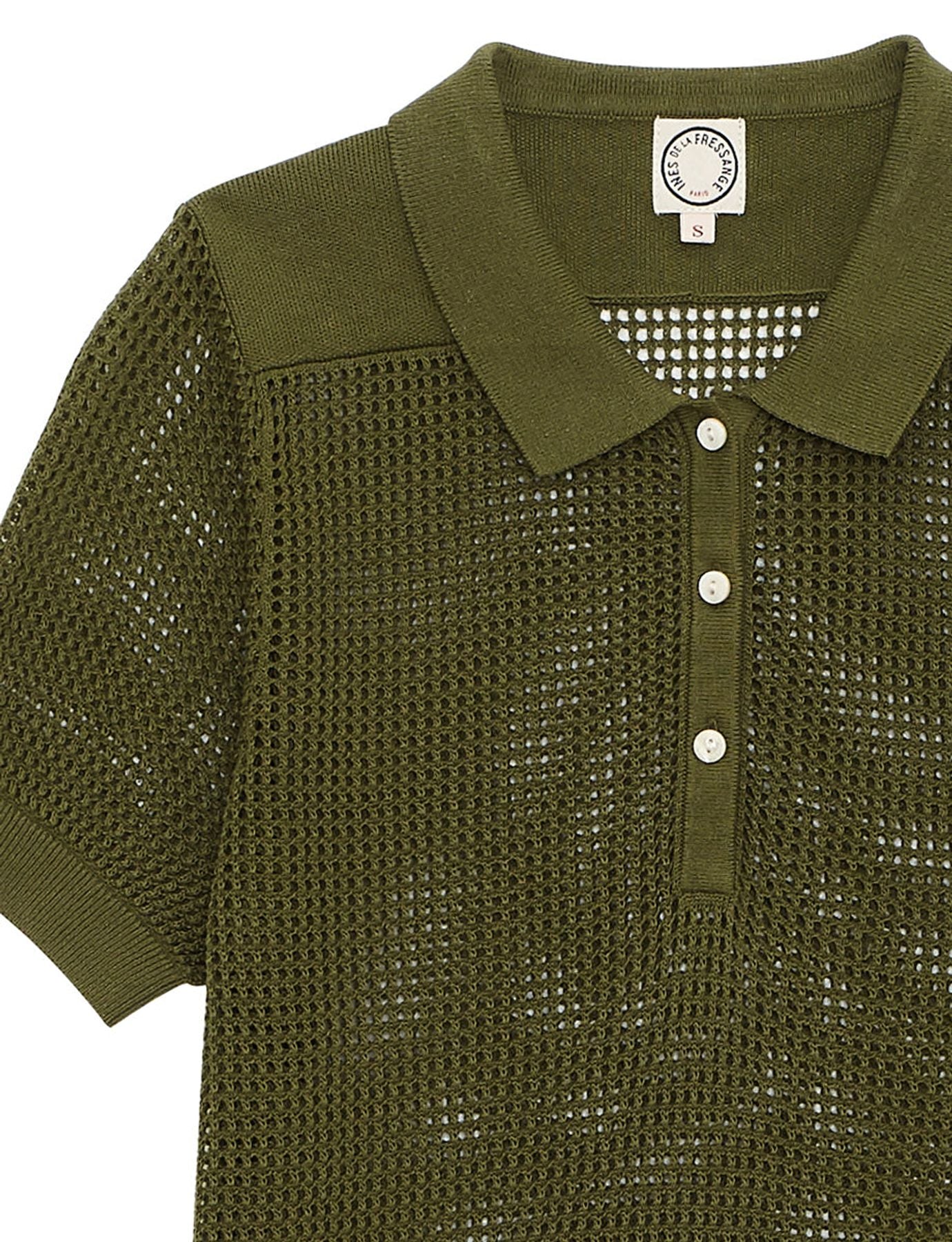 Polo de ganchillo Ilario caqui