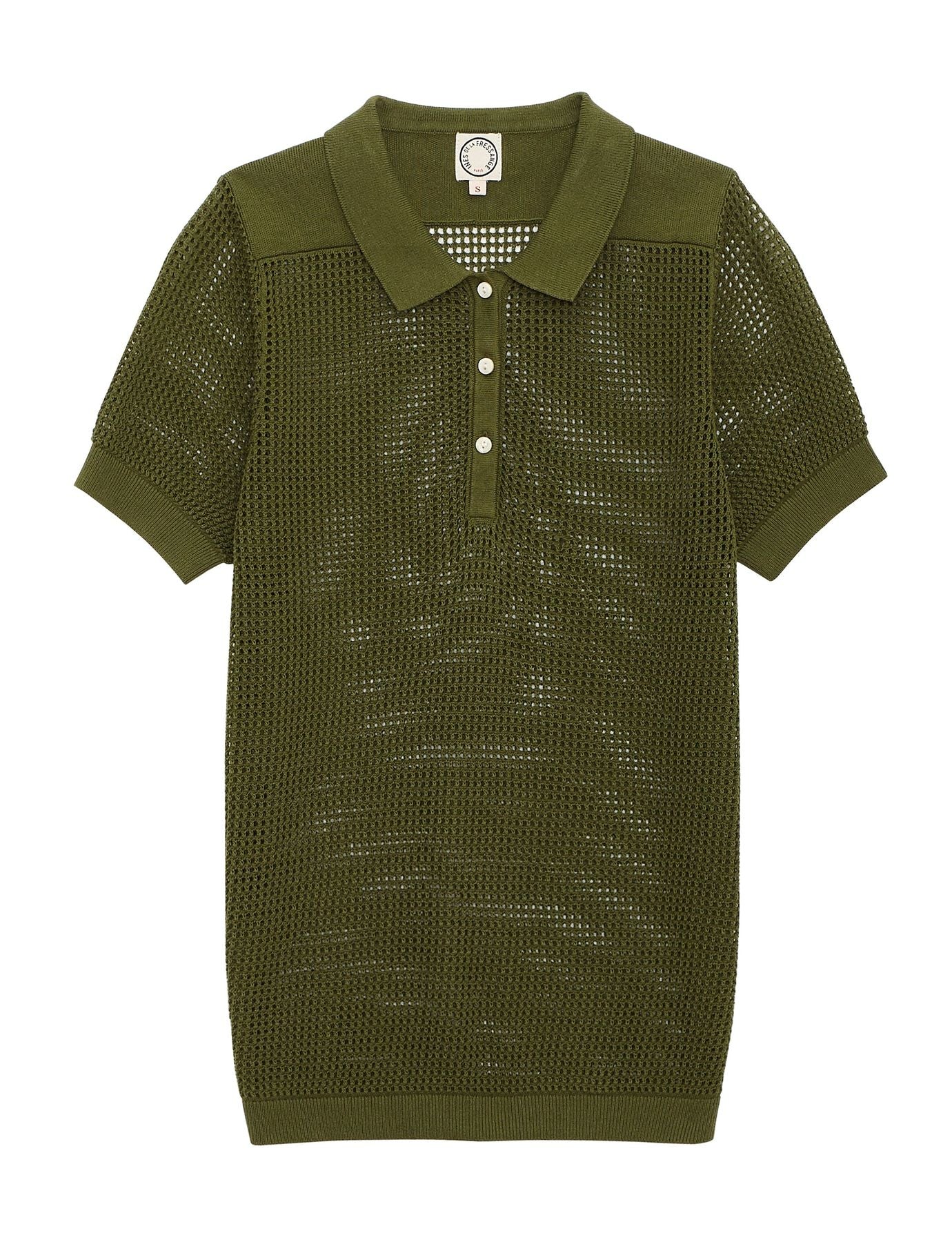Polo de ganchillo Ilario caqui
