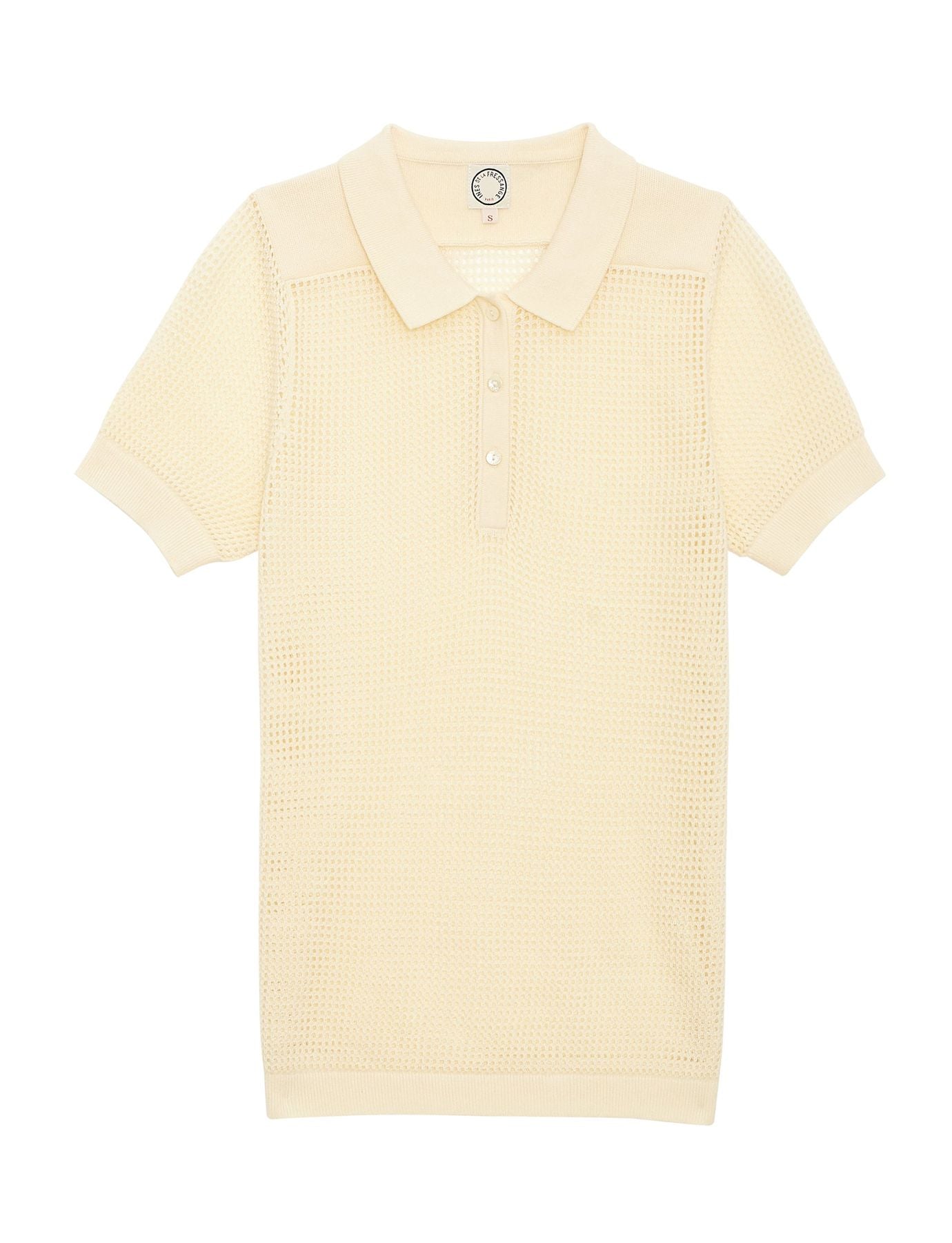 Polo de ganchillo Ilario marfil