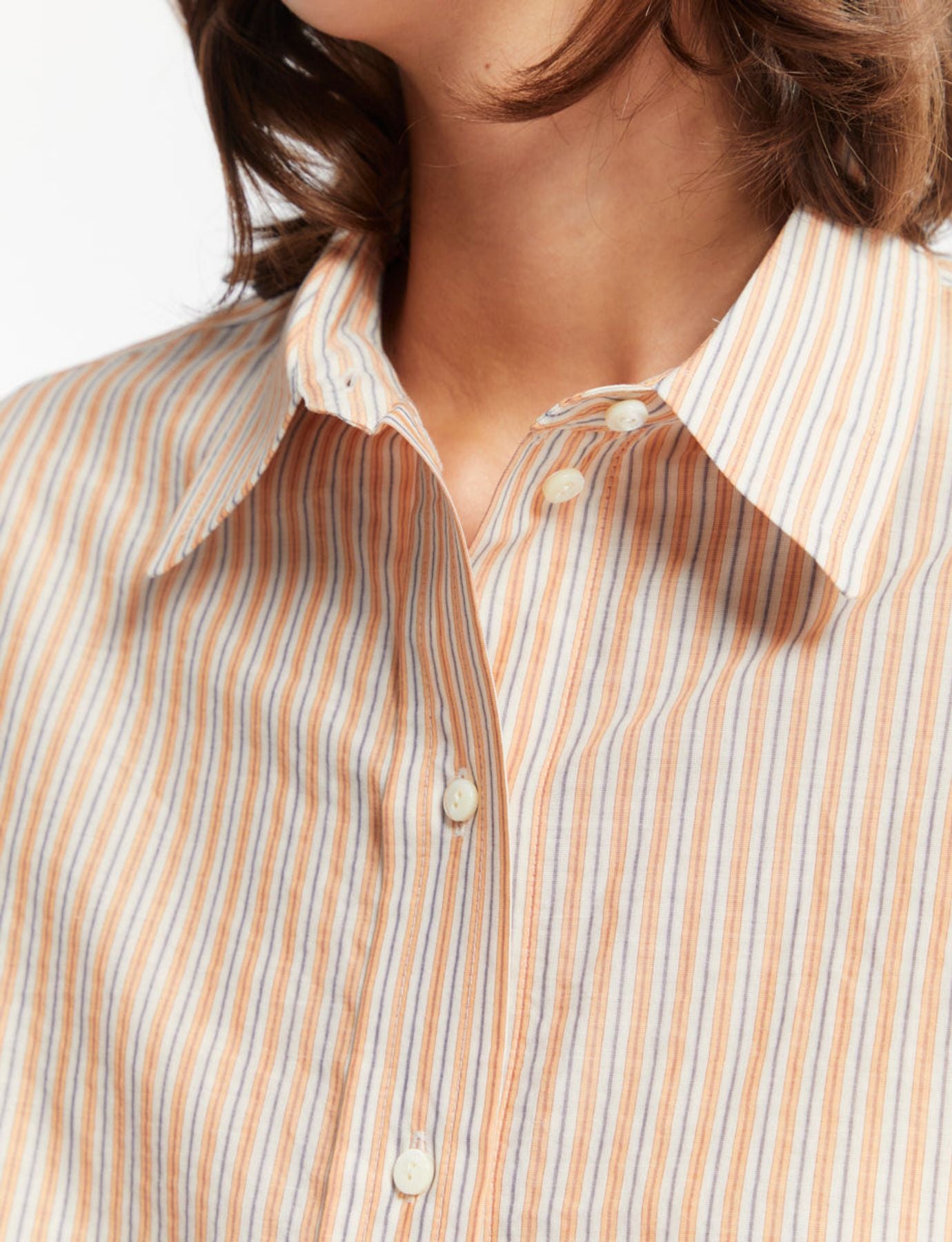 Camisa a rayas de algodón Maureen