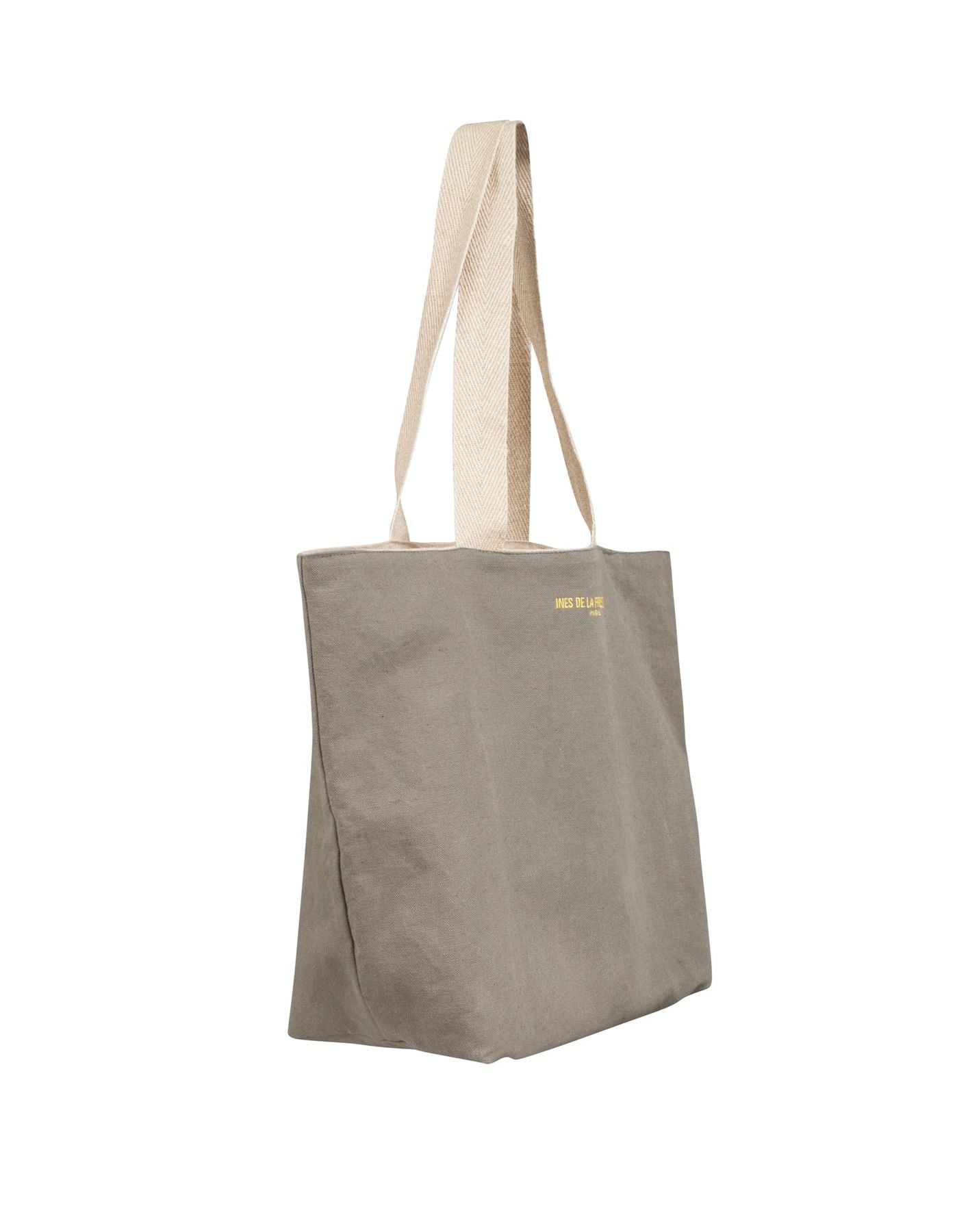 Reversible tote bag Lila khaki