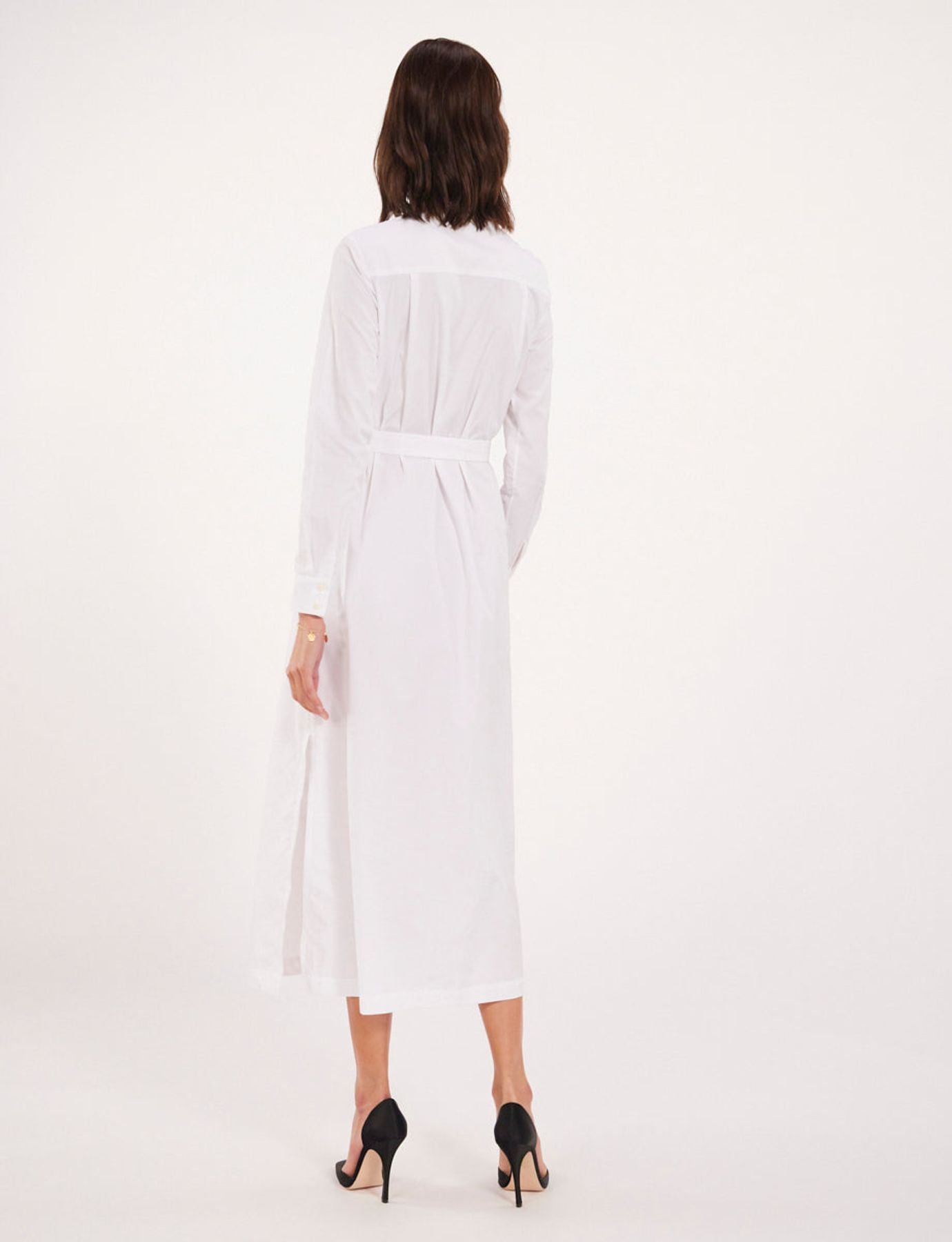 Vestido blanco de algodón Jodie