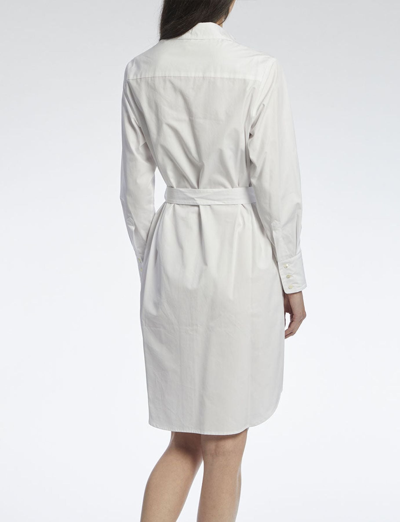 Vestido camisero Amour algodón blanco