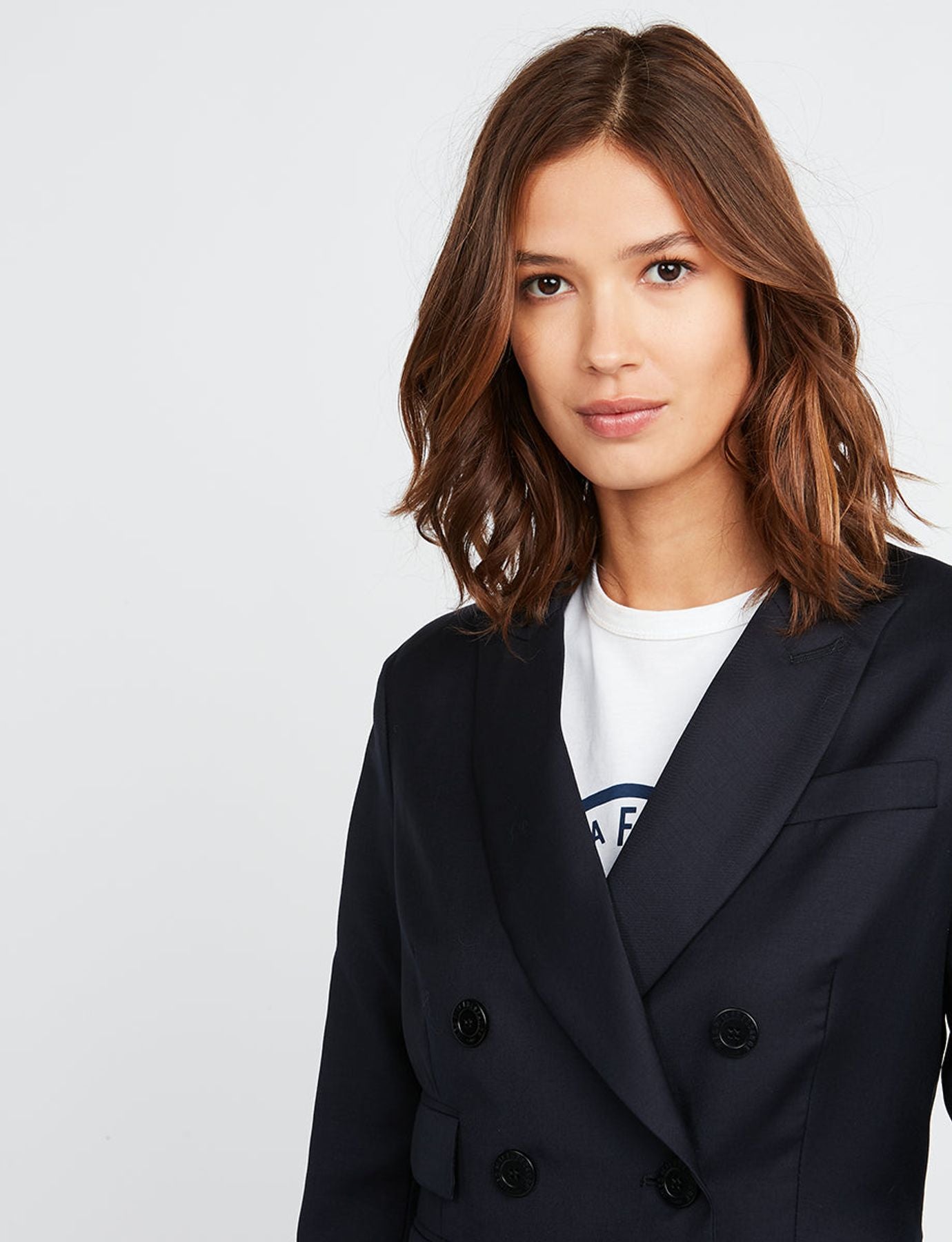 Maurice wool jacket navy blue