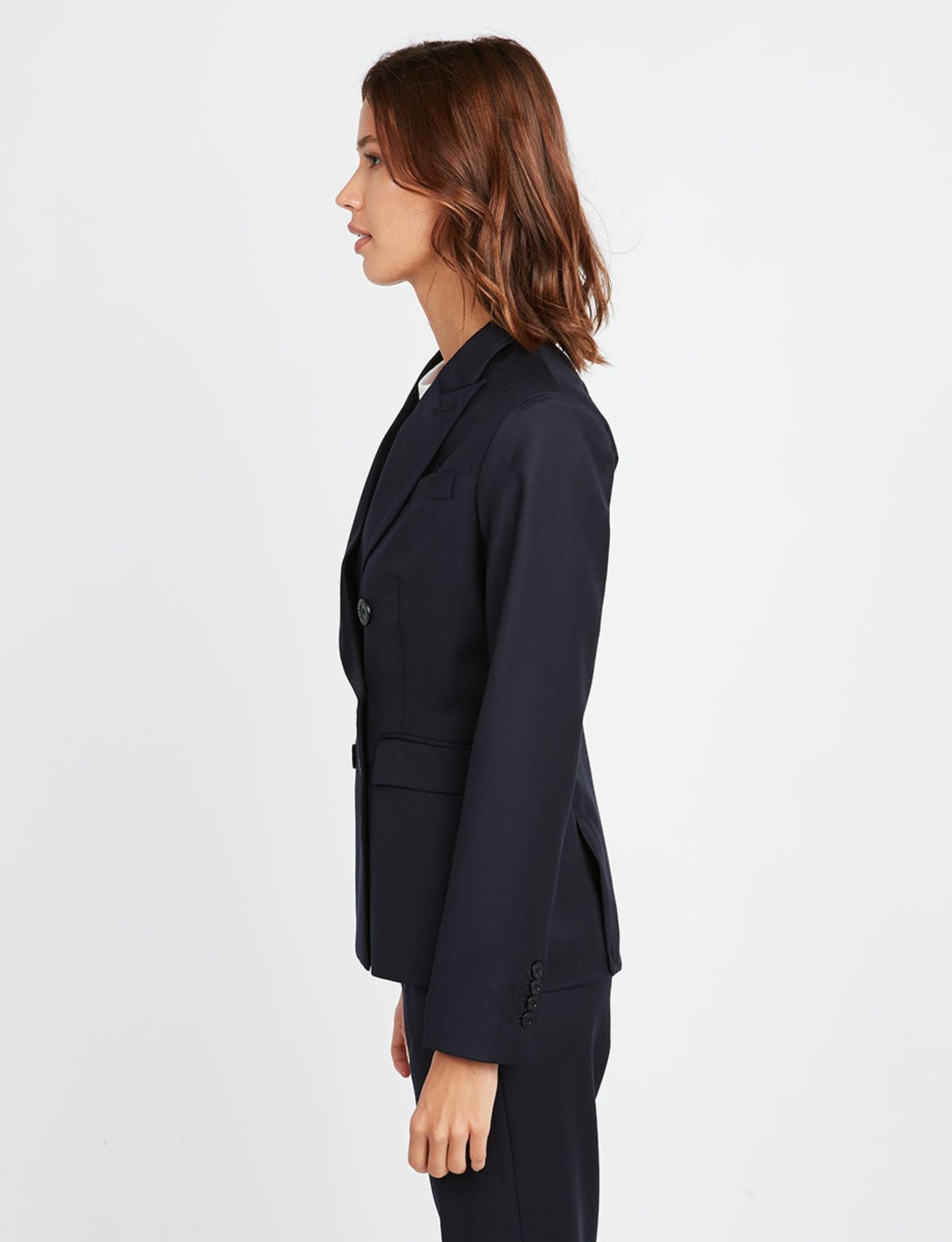 Maurice wool jacket navy blue