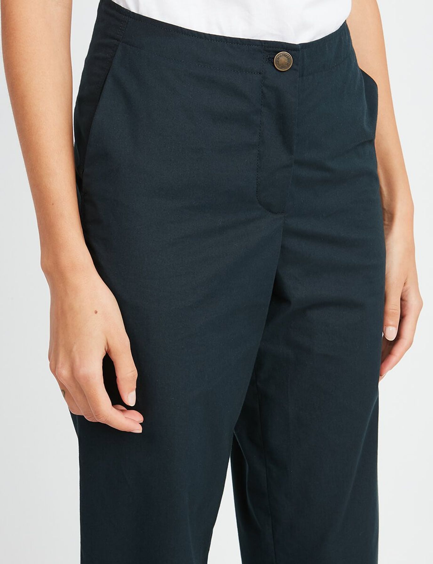 Pantalones de algodón azul marino Constantin