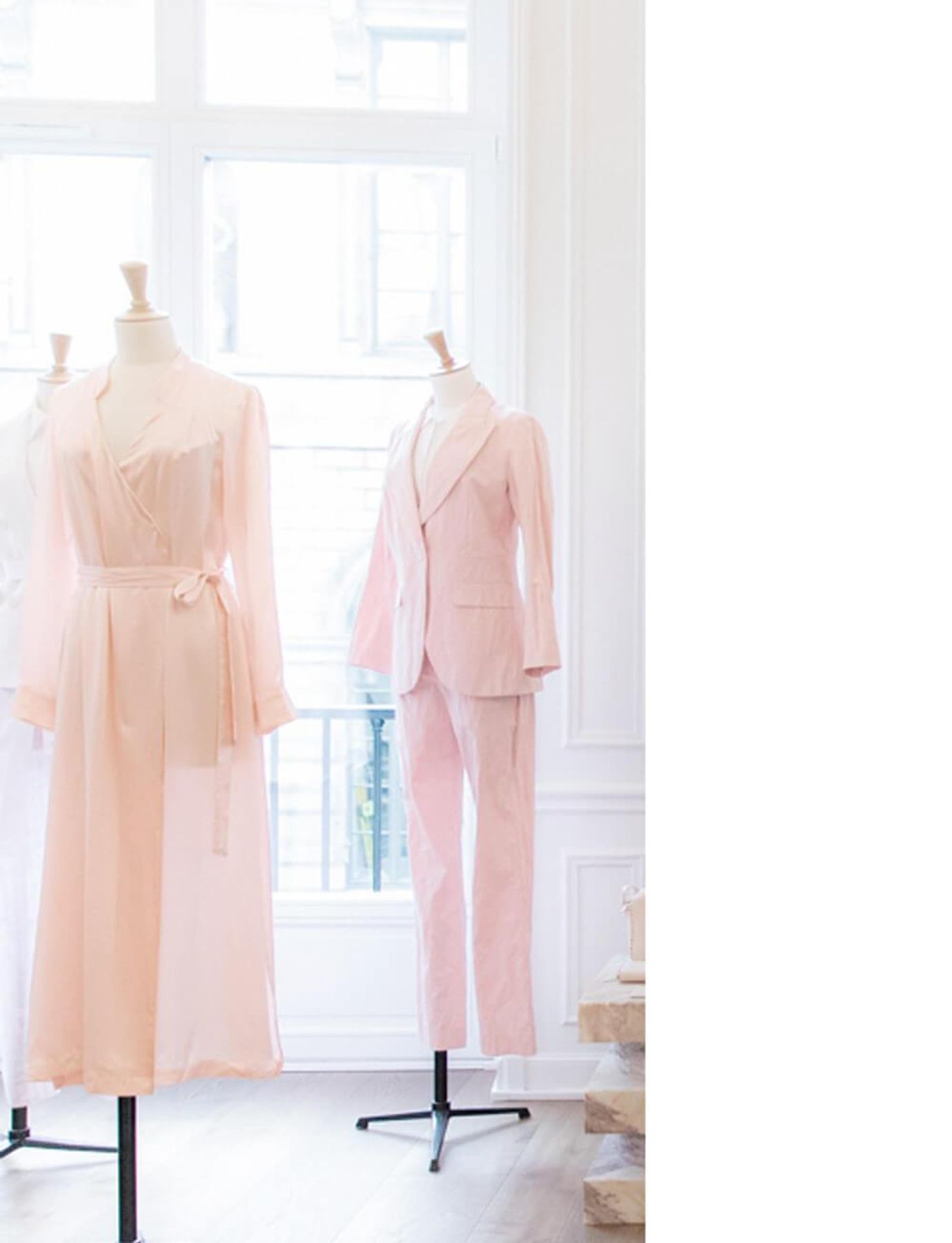 Chaqueta rosa pálido Gaelle