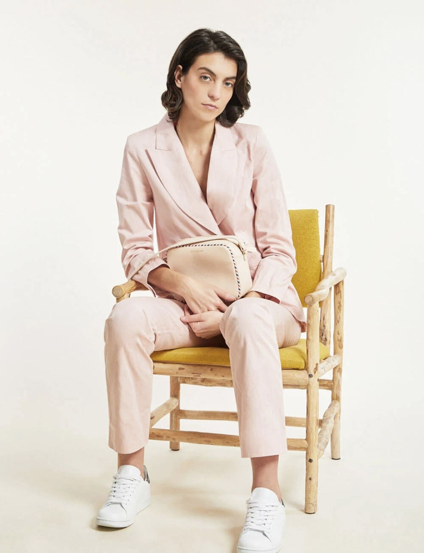 Chaqueta rosa pálido Gaelle