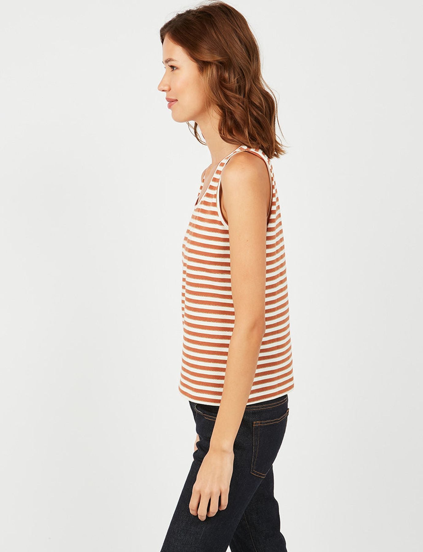 Katalino striped camel top